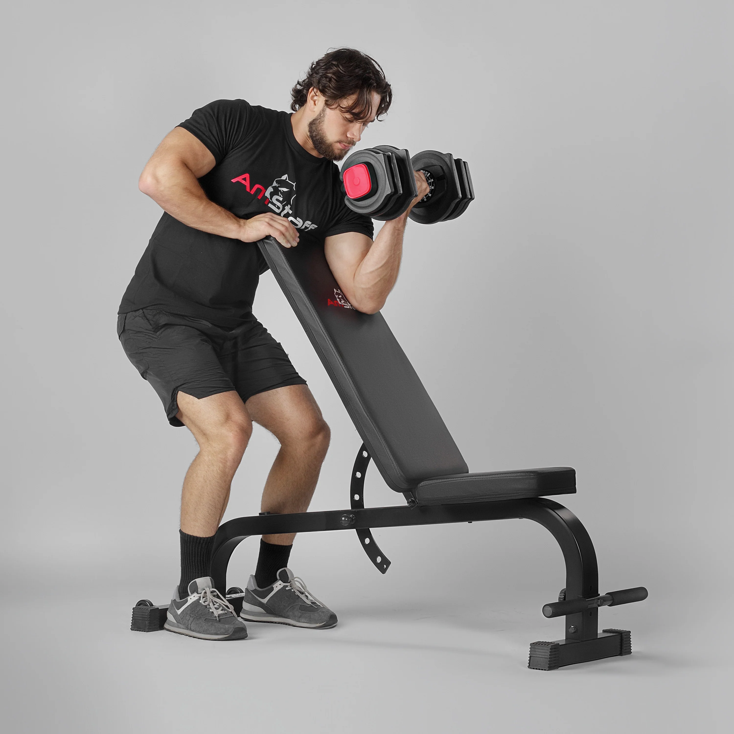 AmStaff Fitness 3-in-1 Adjustable Dumbbell/Kettlebell/Barbell Set (2-43lbs) - Image 7