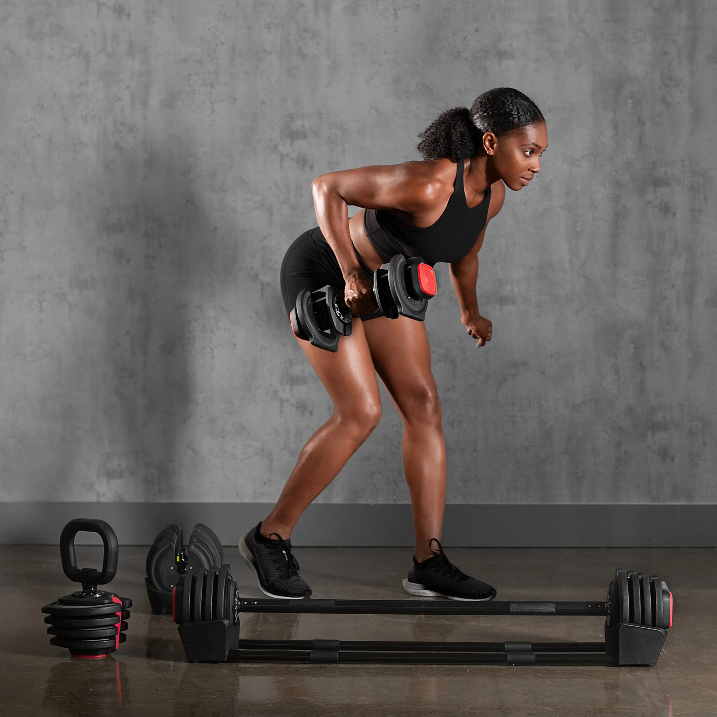 AmStaff Fitness 3-in-1 Adjustable Dumbbell/Kettlebell/Barbell Set (2-43lbs) - Image 8