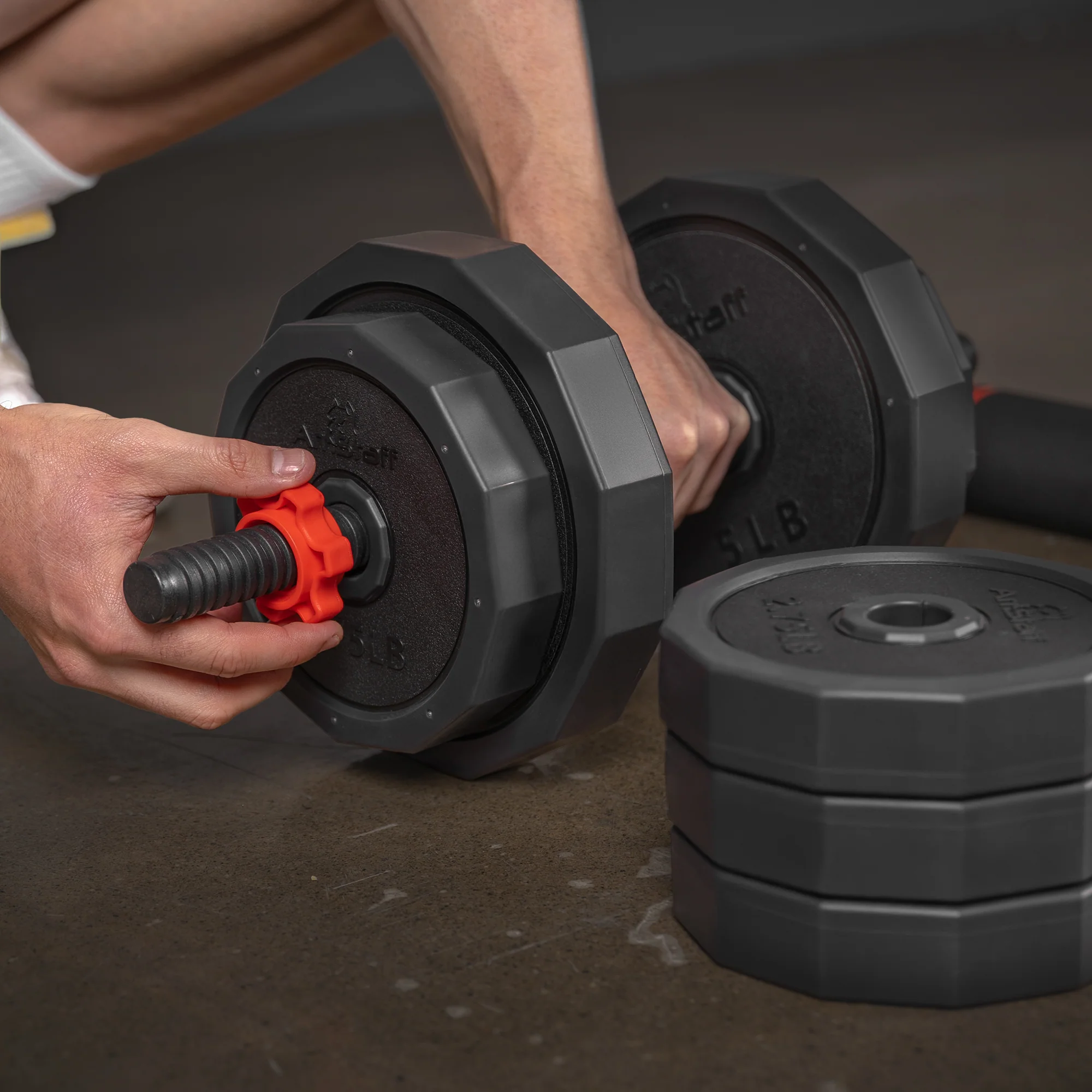 AmStaff 3-in-1 Adjustable Weight Set (42lbs - 90lbs) - Image 8