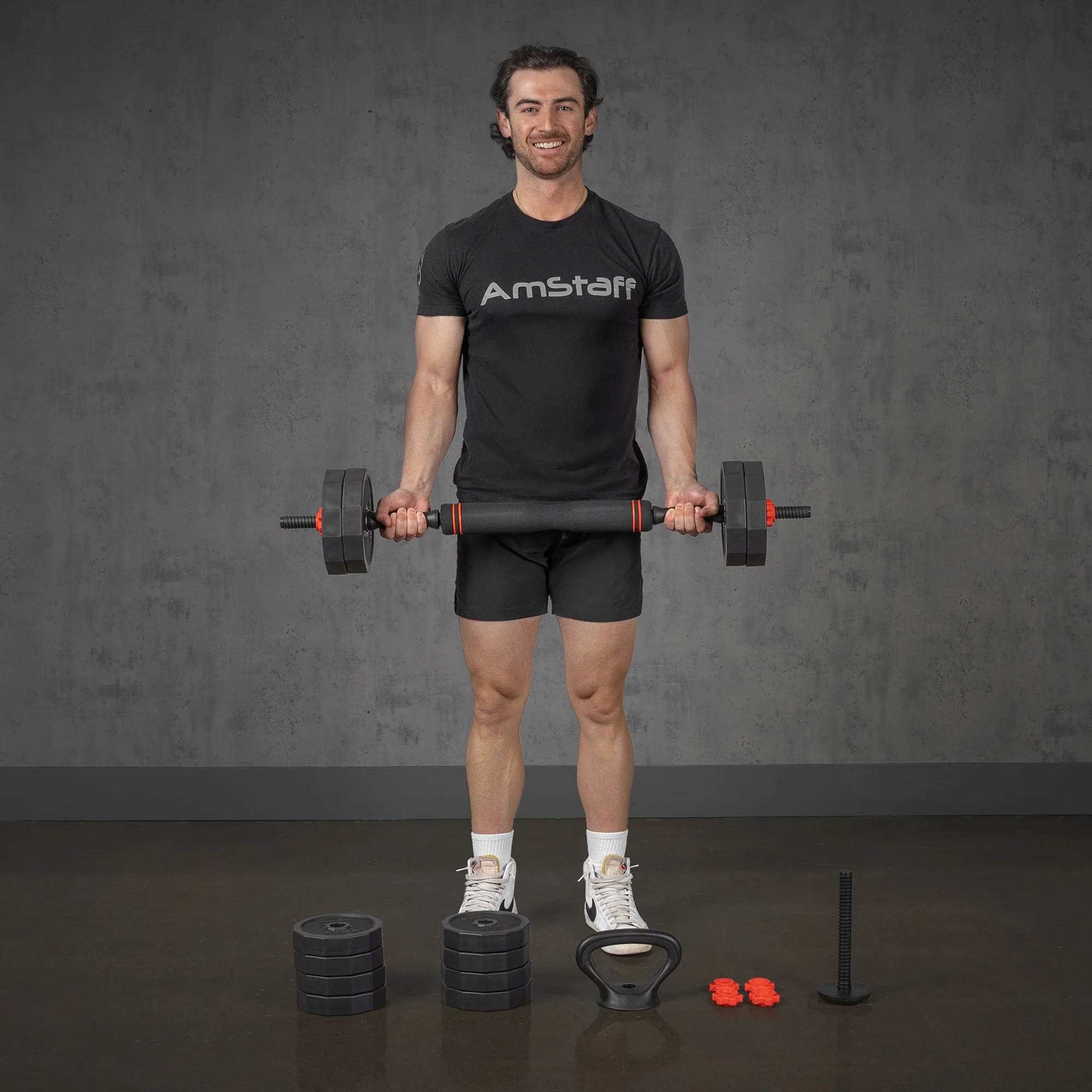 AmStaff 3-in-1 Adjustable Weight Set (42lbs - 90lbs) - Image 9