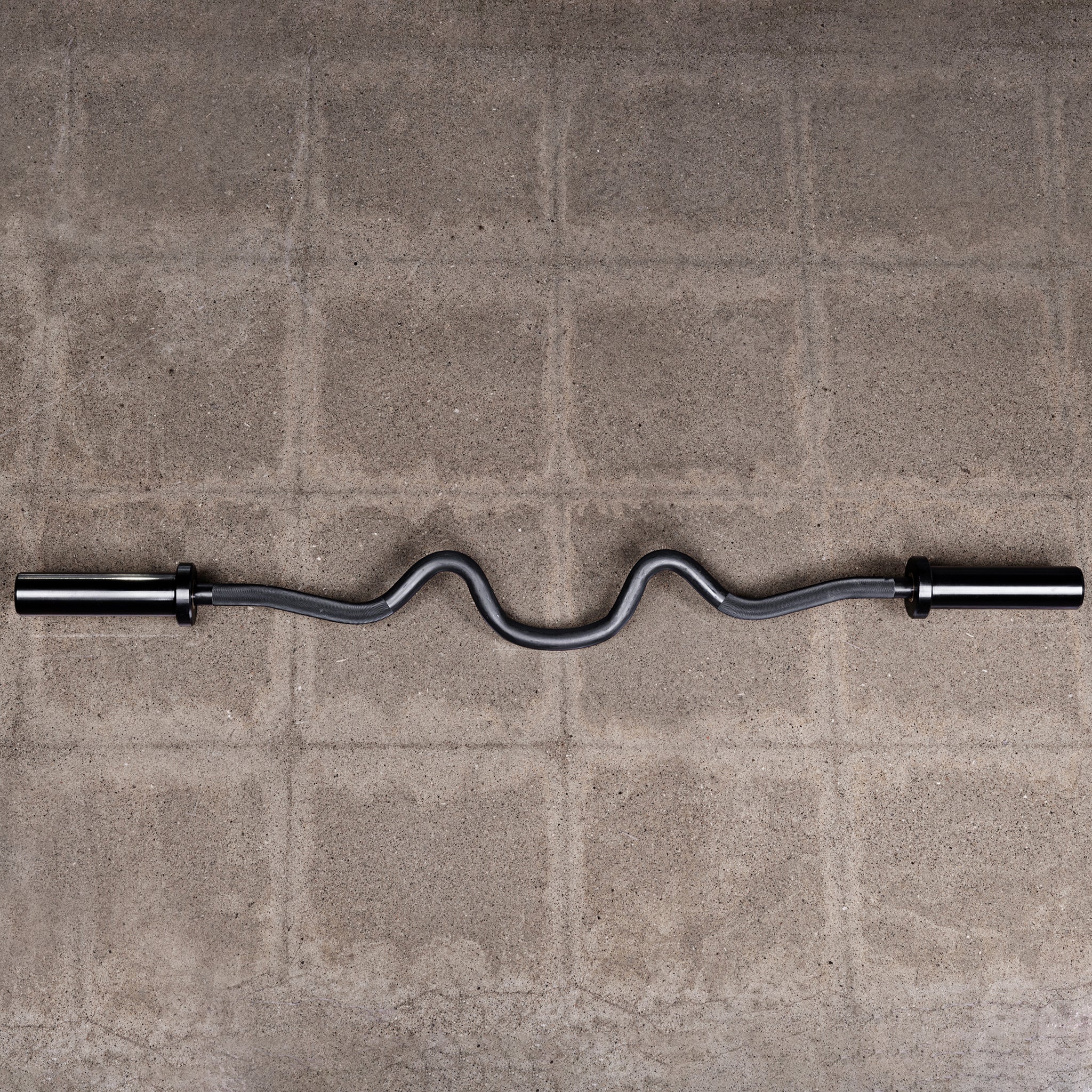 47in Black Zinc Olympic EZ Super Curl Bar - Image 8