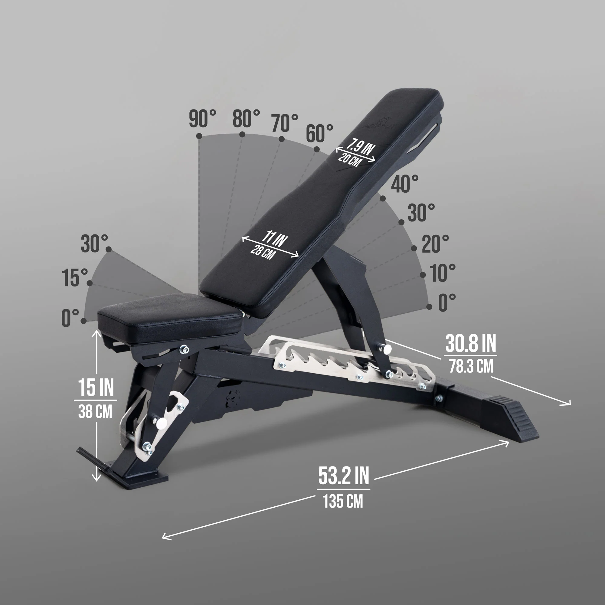 AmStaff AF-3000 Adjustable Bench - Green - Image 12