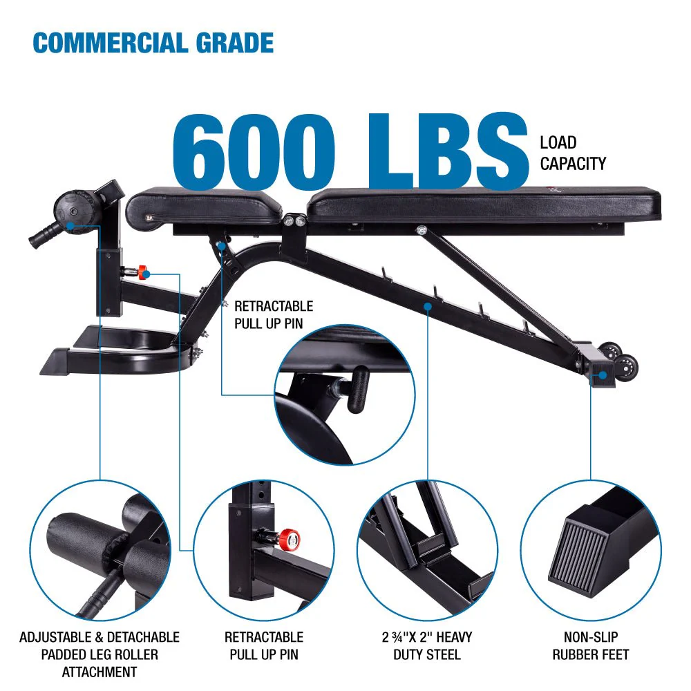 AmStaff DF-2051 Flat/Incline/Decline Bench - Image 4