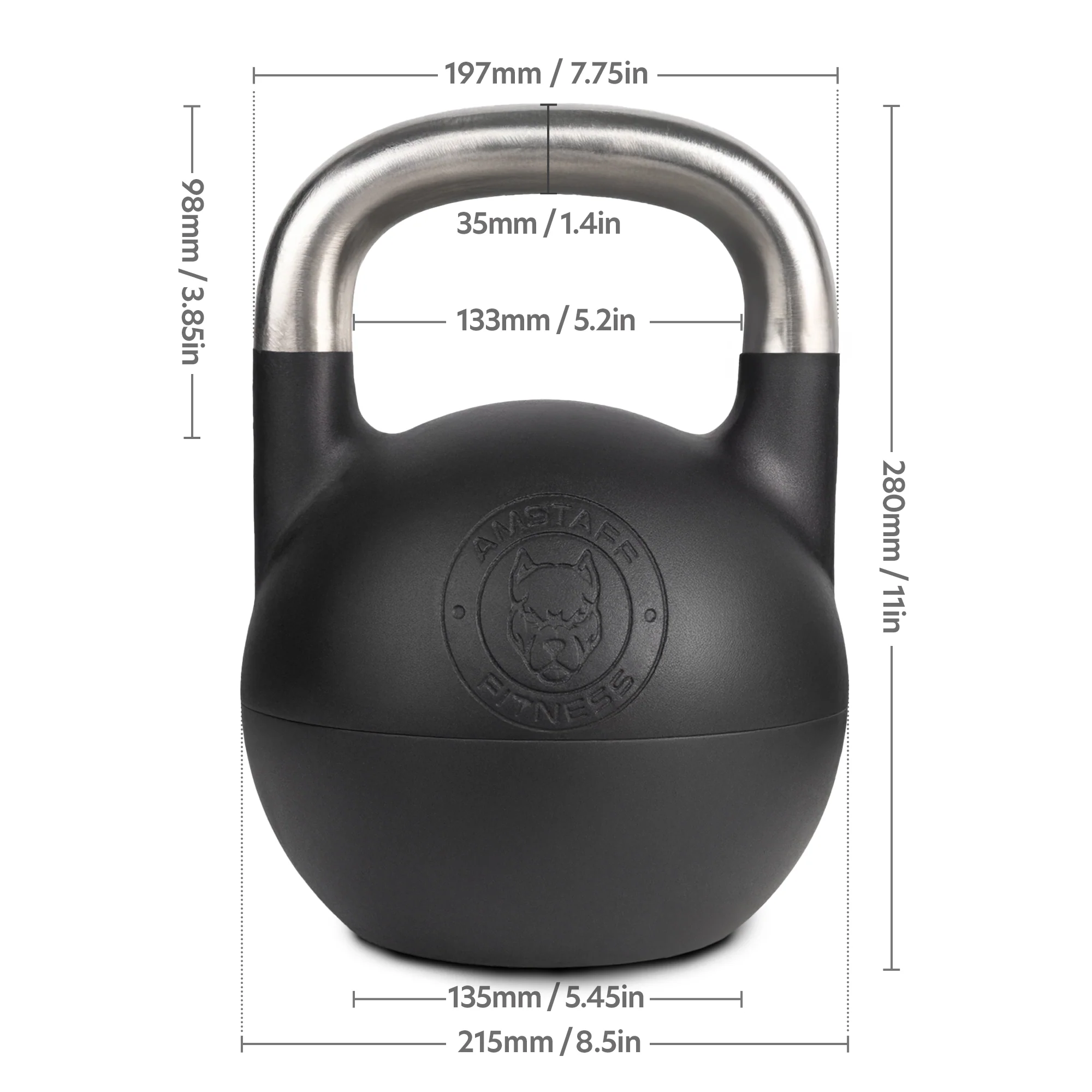 AmStaff Fitness Adjustable Competition Kettlebell (12-32 KG) - Image 10