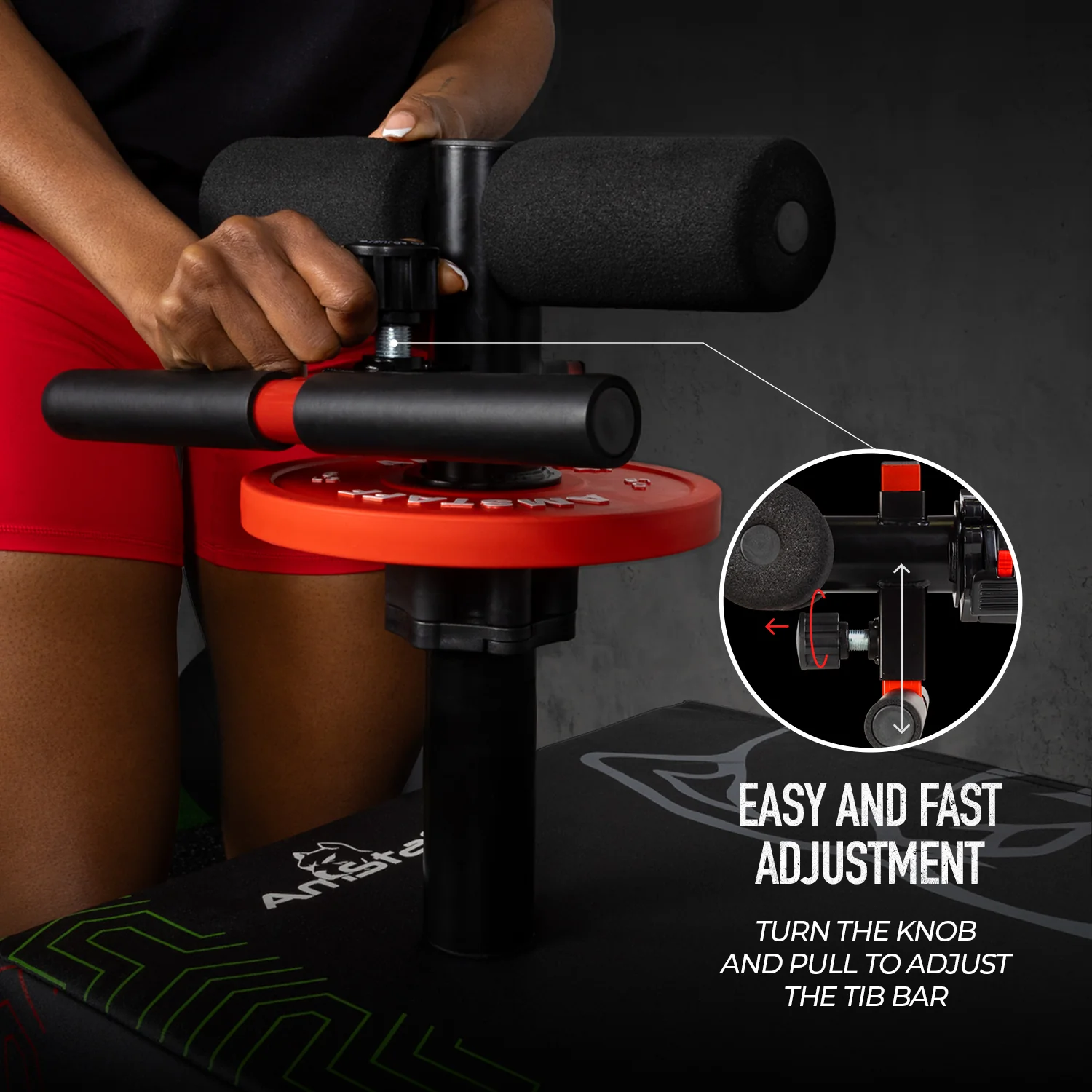 AmStaff Fitness Adjustable Tib Bar - Image 5