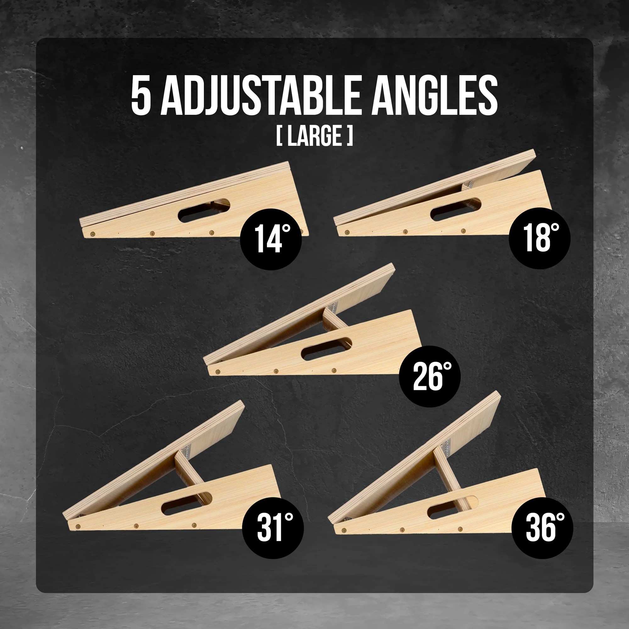 Amstaff Fitness Adjustable Wooden Squat Slant board - Image 14