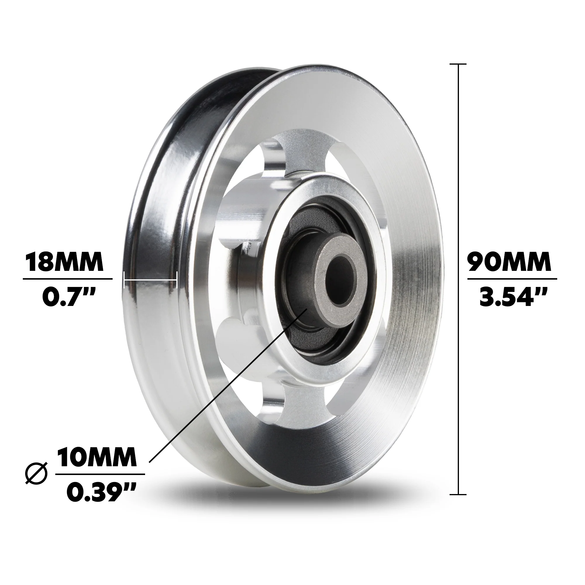 AmStaff Fitness Aluminum Pulley Wheels - Image 4