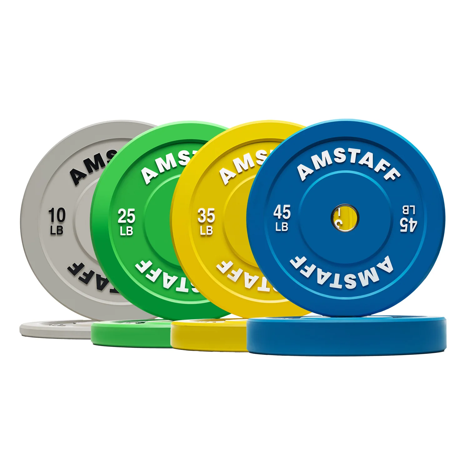 AmStaff Fitness Coloured Bumper Plates - Image 10