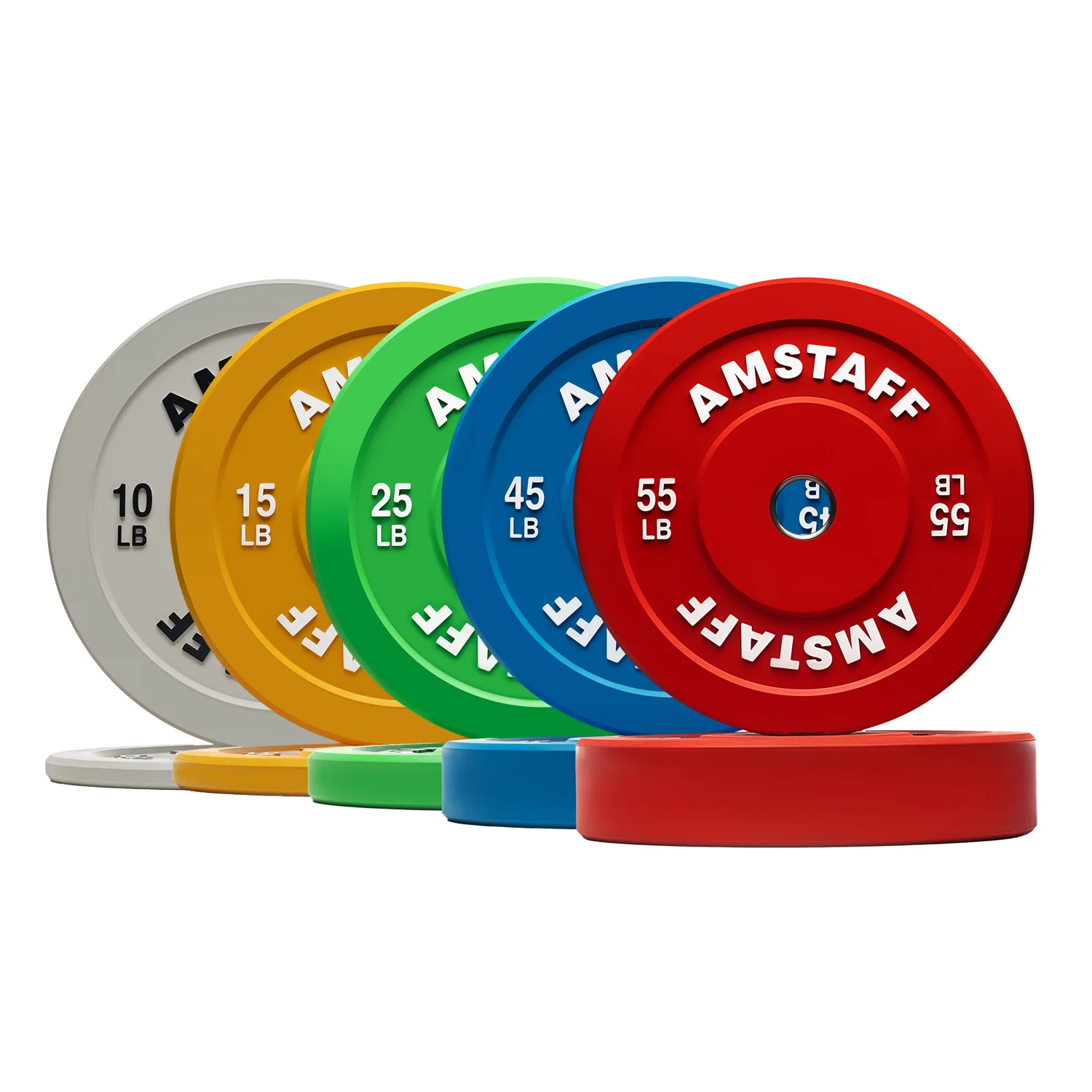 AmStaff Fitness Coloured Bumper Plates - Image 13