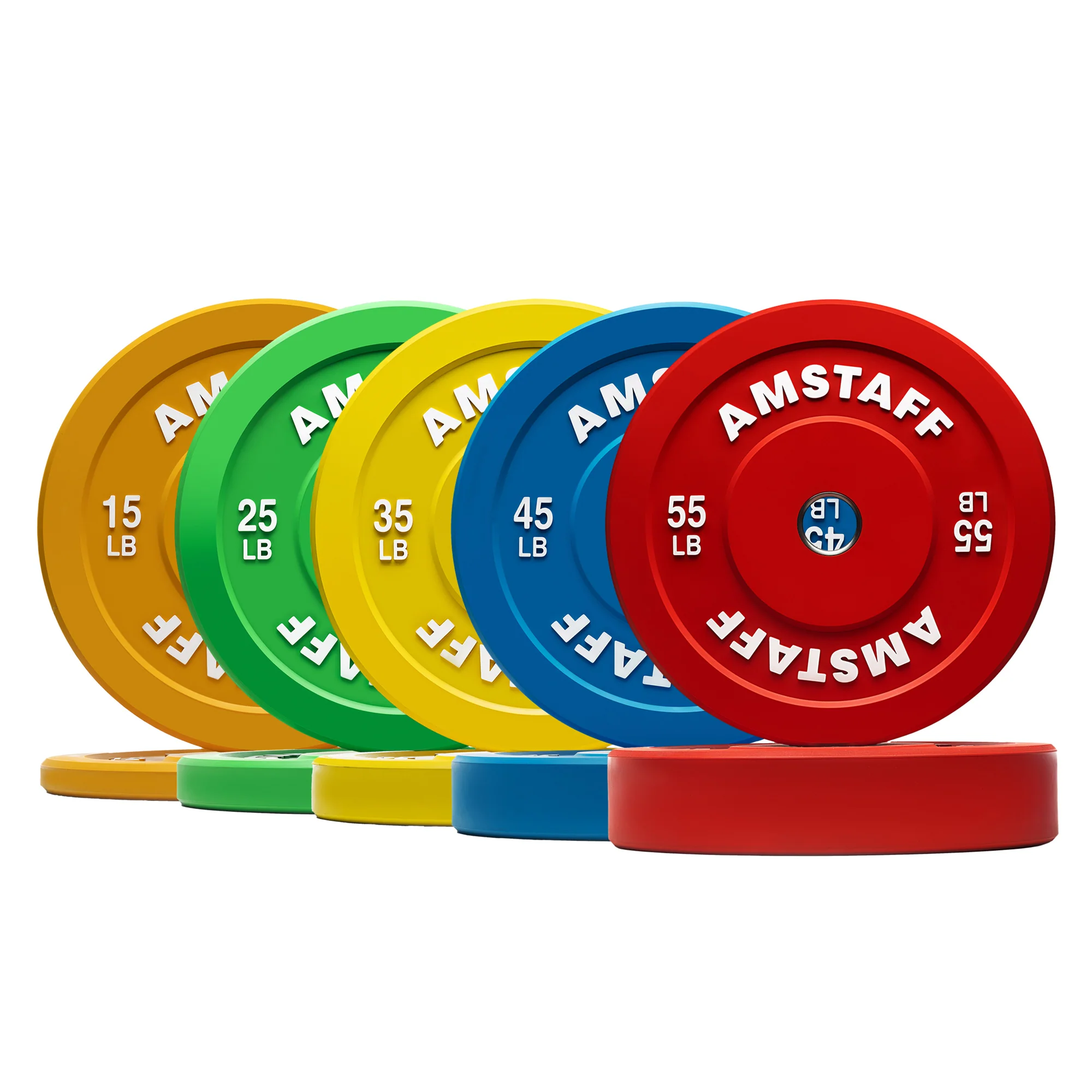 AmStaff Fitness Coloured Bumper Plates - Image 14