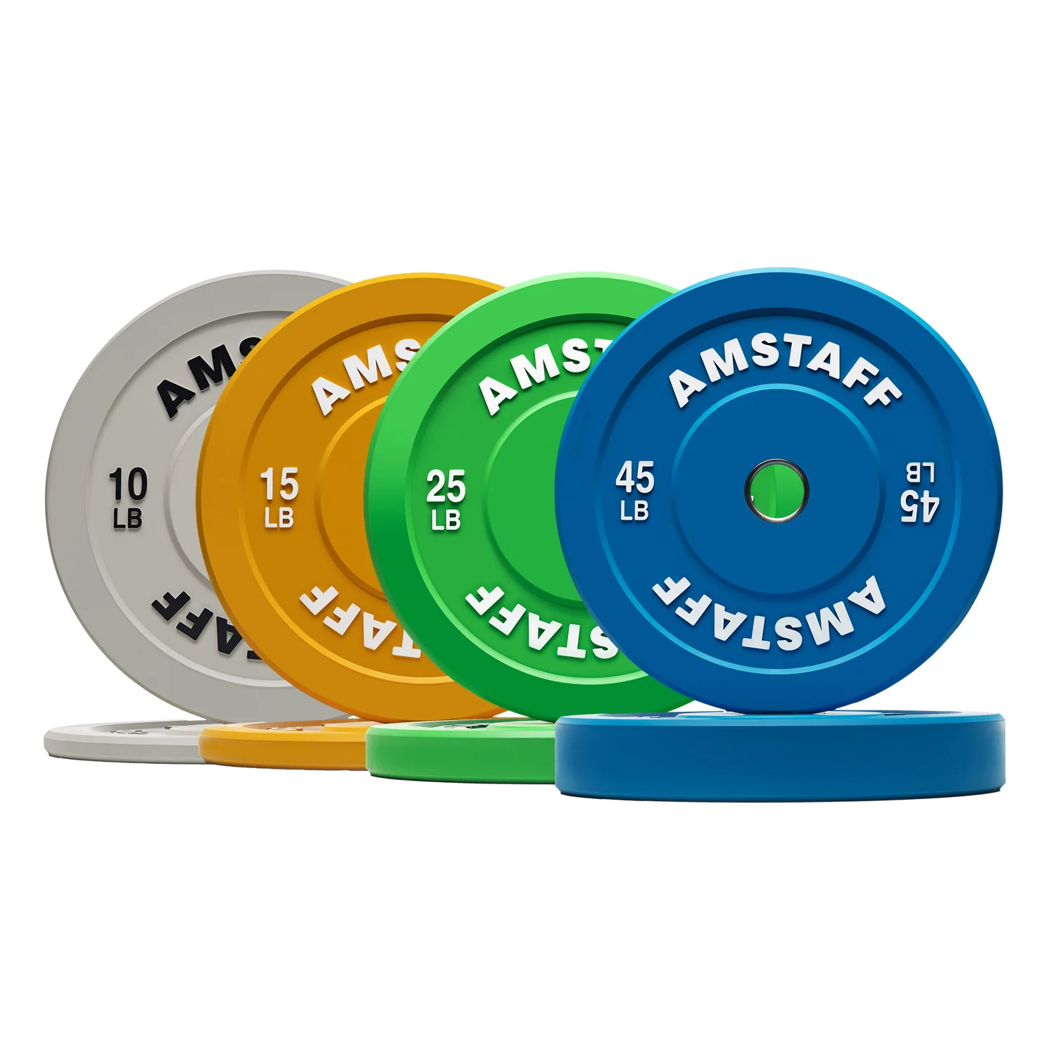 AmStaff Fitness Coloured Bumper Plates - Image 9