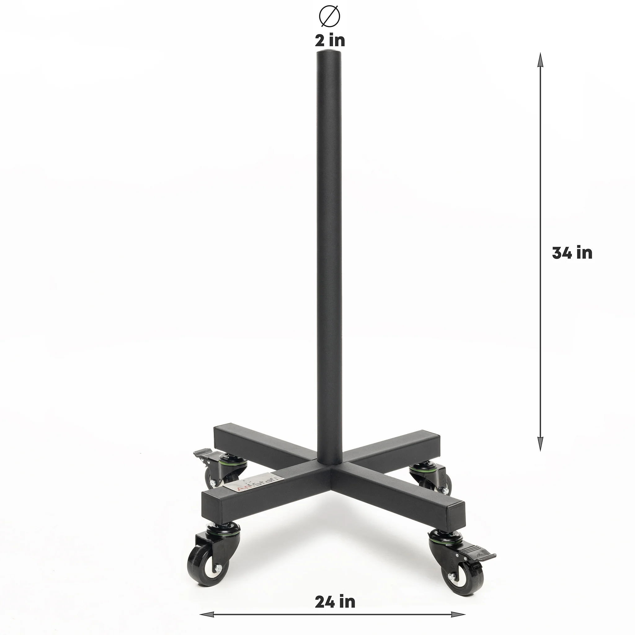 AmStaff Fitness DF-7481 Mobile Vertical Bumper Plate Storage Rack - Image 5