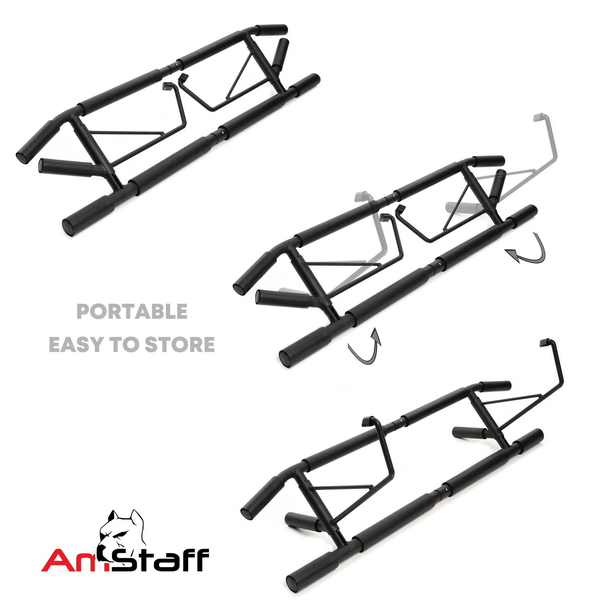 AmStaff Fitness Foldable Doorway Pull Up Bar - Image 5