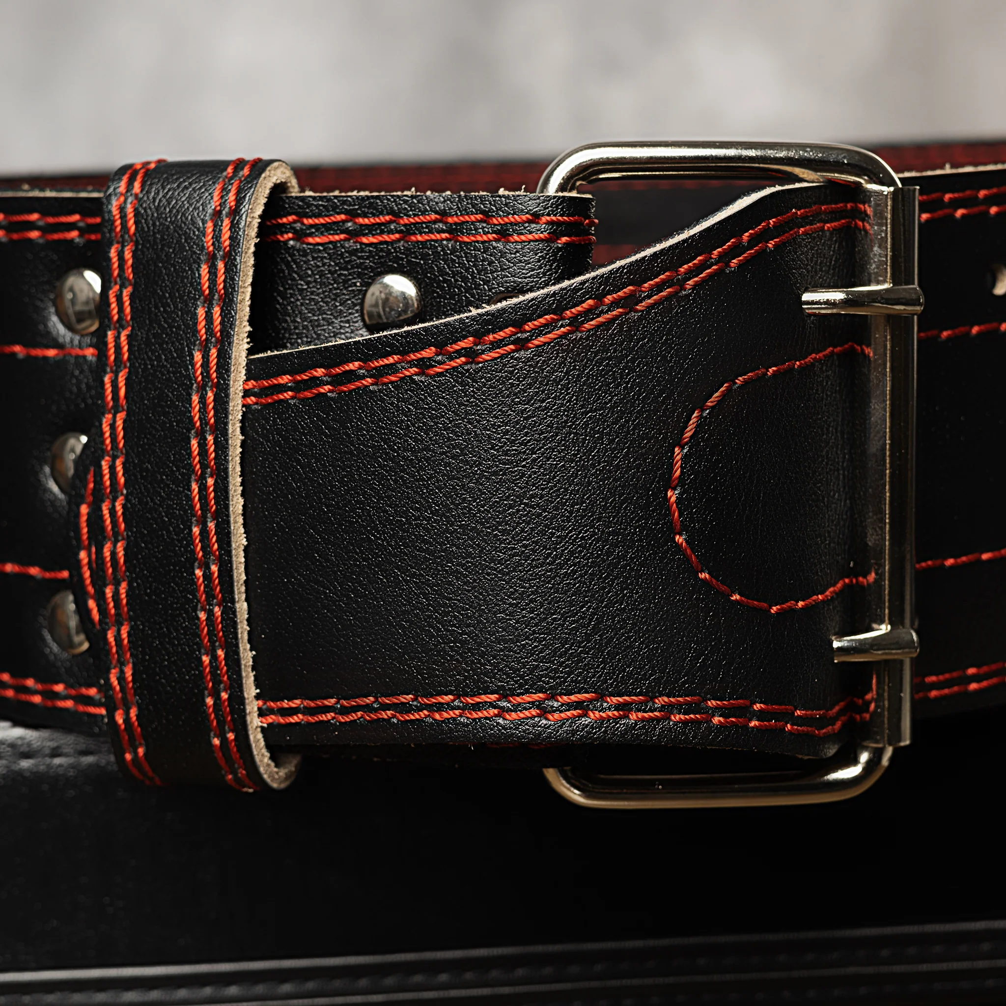 AmStaff Fitness Leather Powerlifting Belt - Image 9