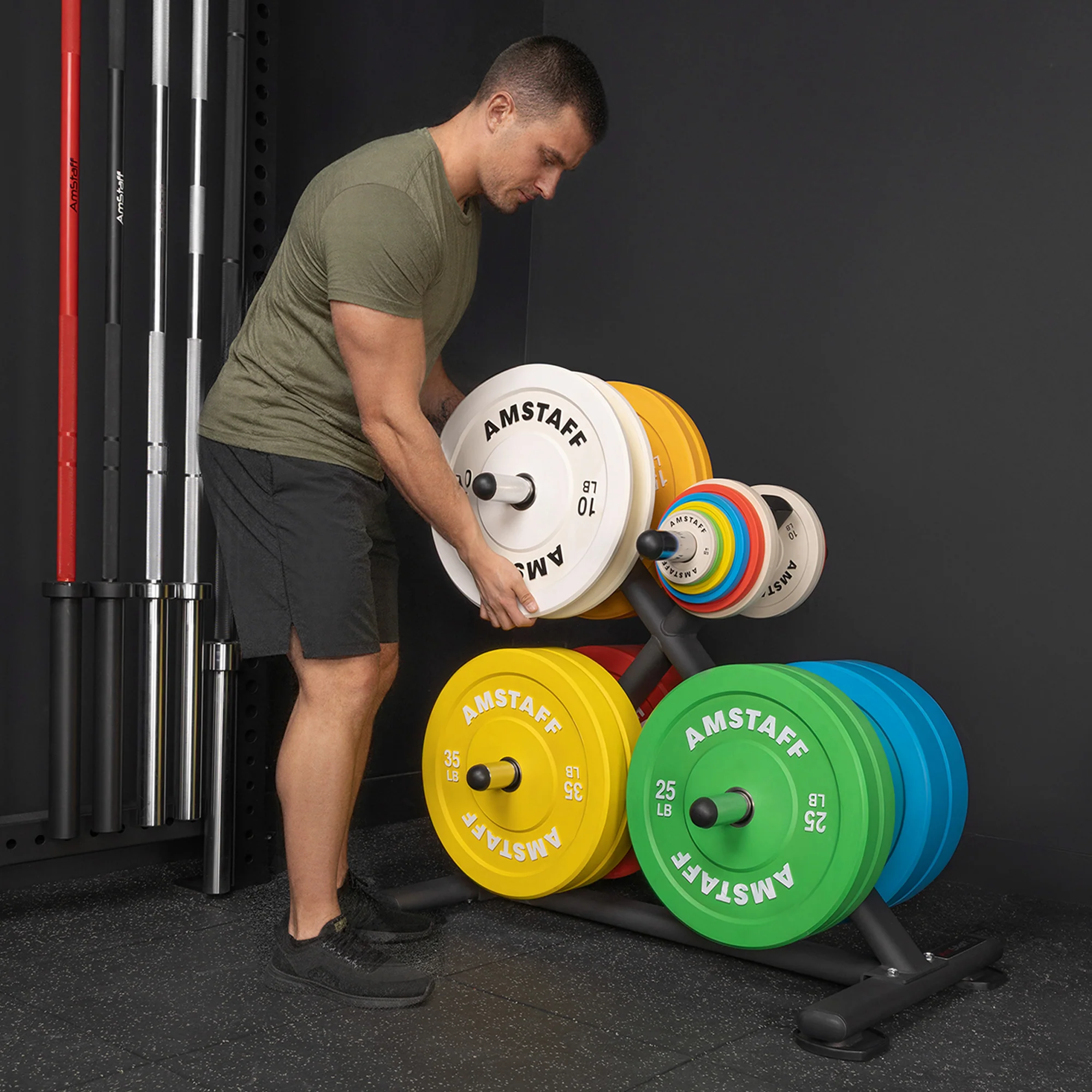 AmStaff Fitness Olympic Plates Tree - Image 2