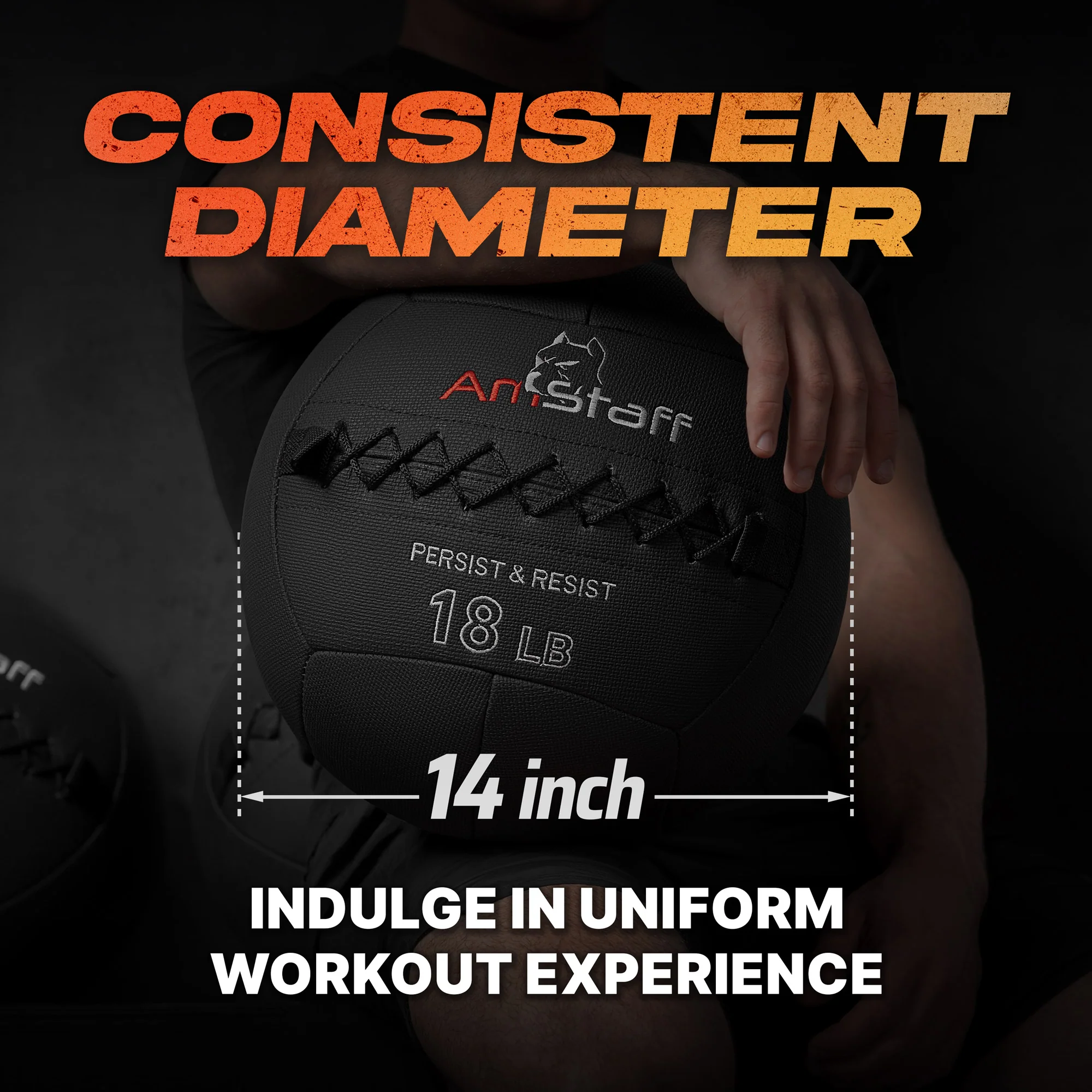 AmStaff Fitness Pro Wall Balls - Image 7