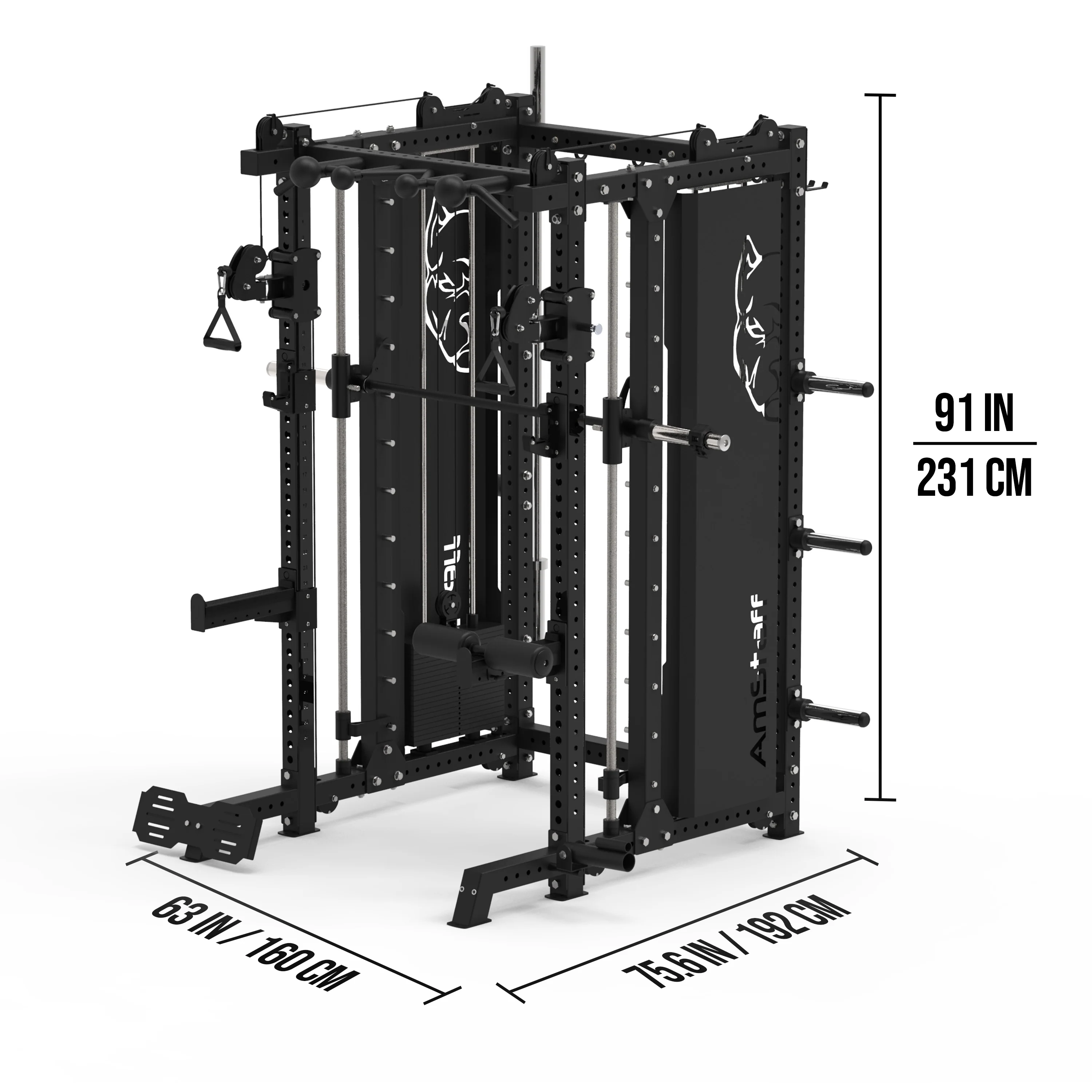 AmStaff Fitness SD-4000 All-In-One Smith Machine - Image 11