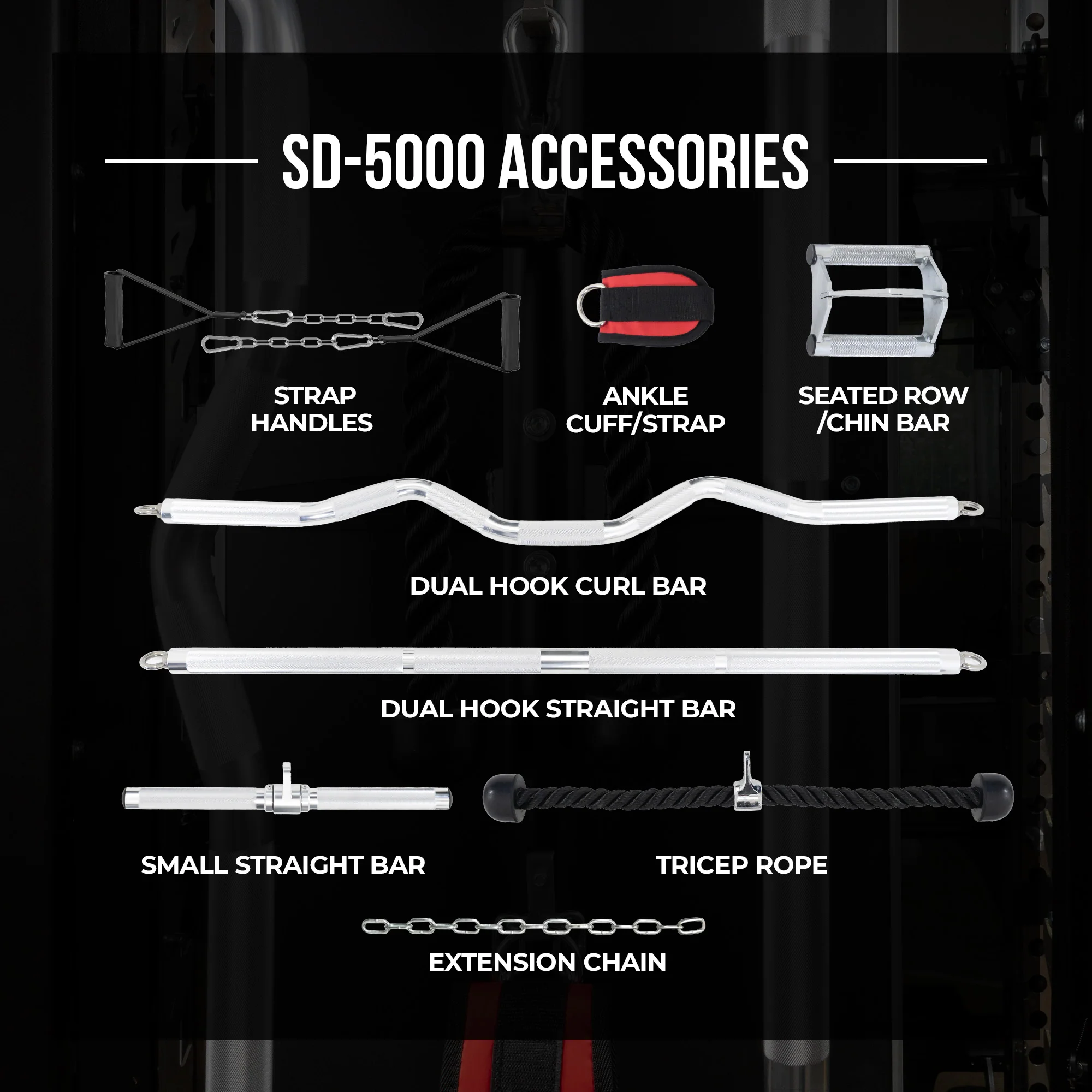 AmStaff Fitness SD-5000 All-In-one Smith Machine - Image 4