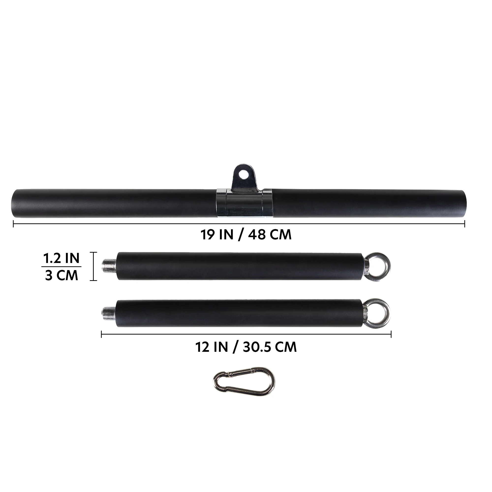 AmStaff Fitness Straight Bar - Triple Hook - Image 2
