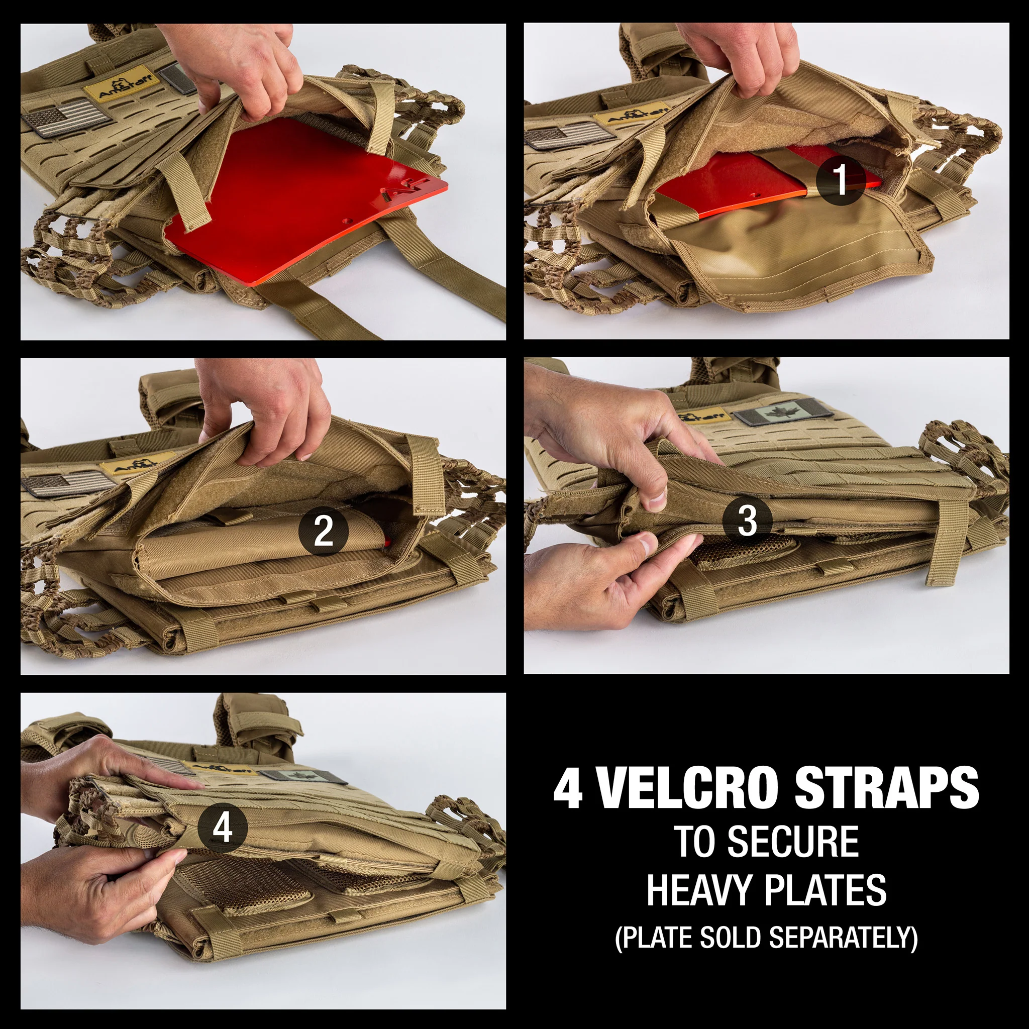 AmStaff Fitness Tactical Weighted Vest - Image 3