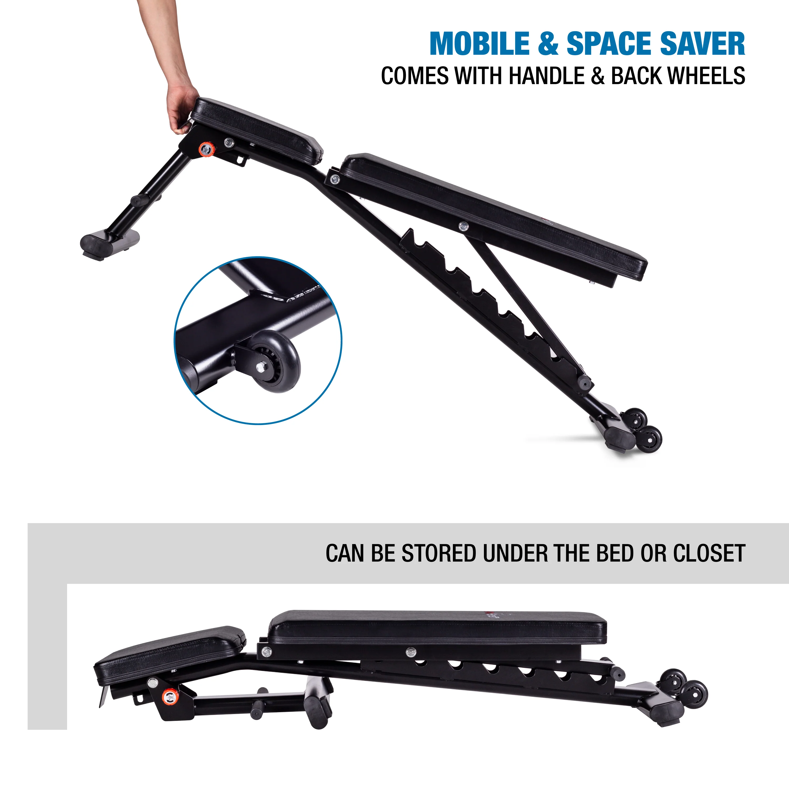 AmStaff Fitness TT1104 Multi-FID Folding Bench - Image 4