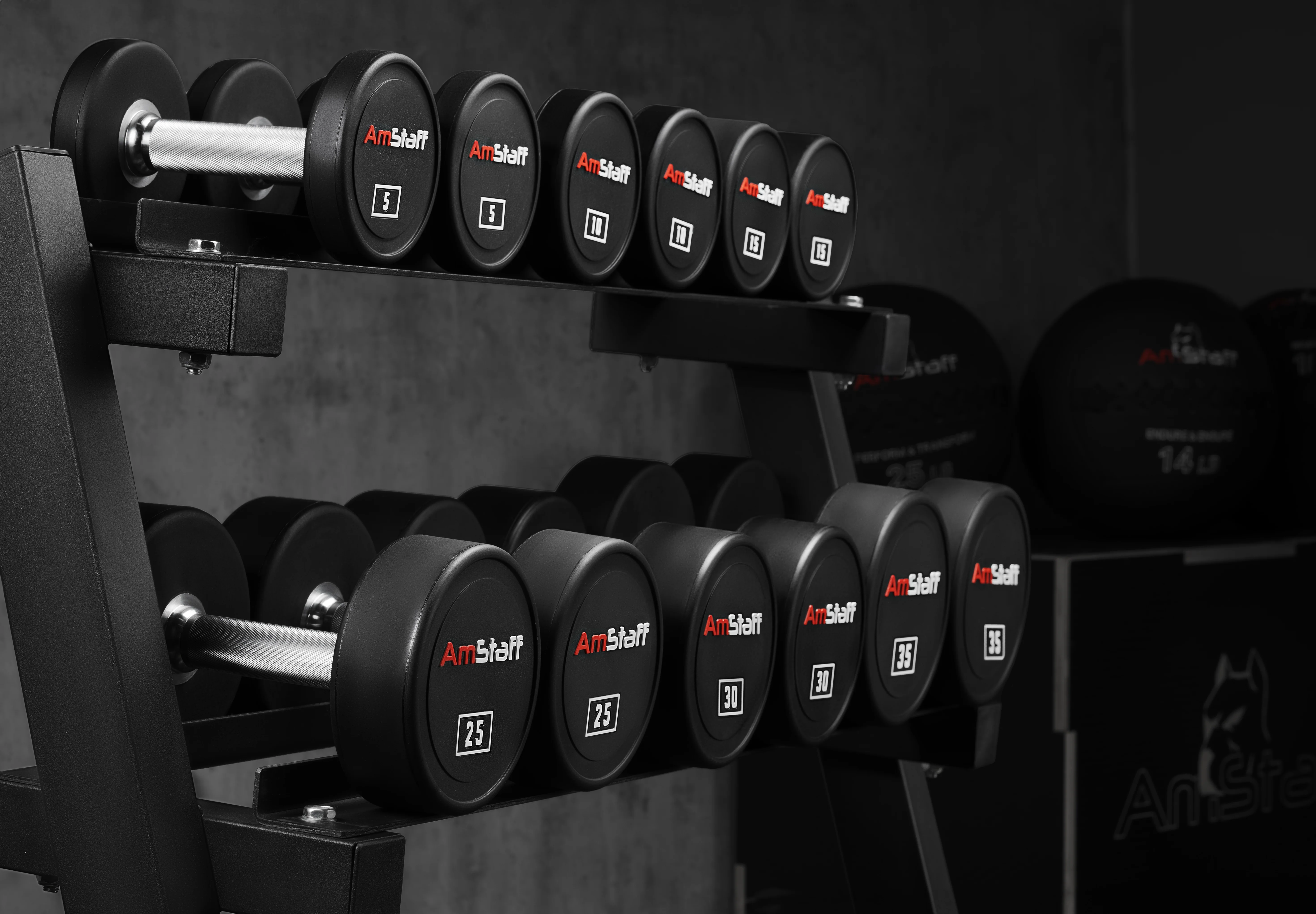 AmStaff Fitness Urethane (CPU) Dumbbell Sets - Image 8