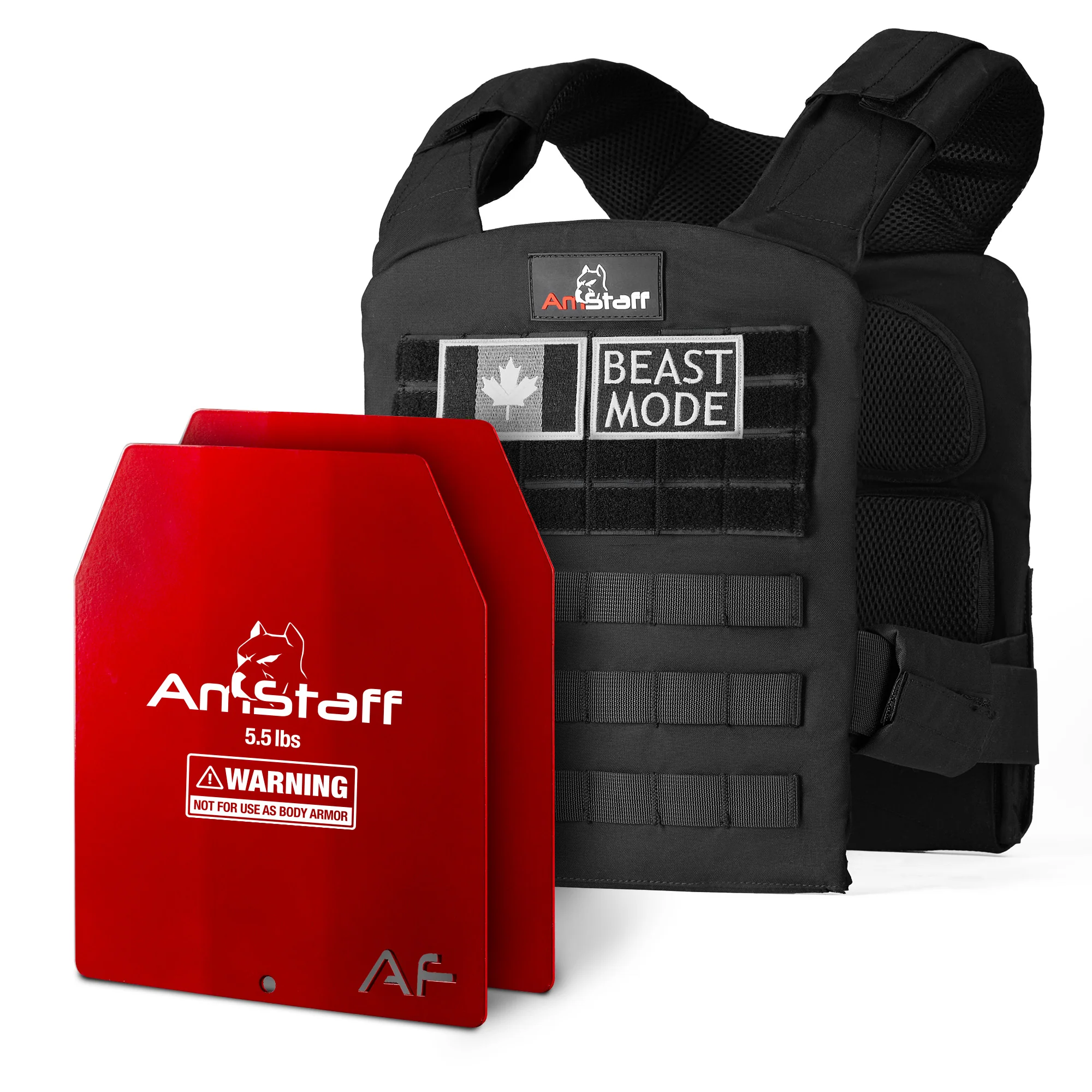 AmStaff Tactical Weighted Vest - Quick Release Fitted Style - Image 6