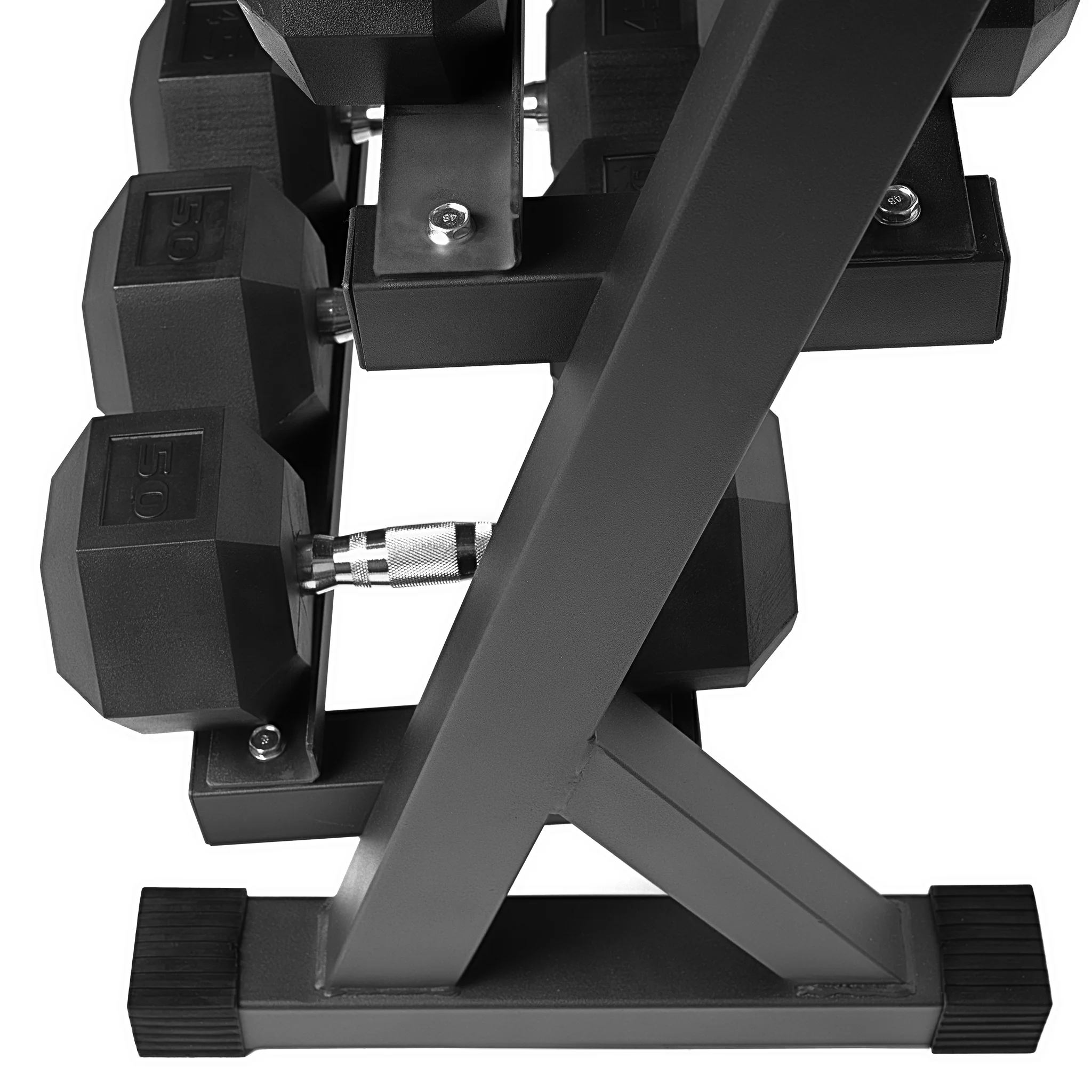 AmStaff TR007 3-Tier Commercial Dumbbell Rack Feature 40 Inch - Image 5