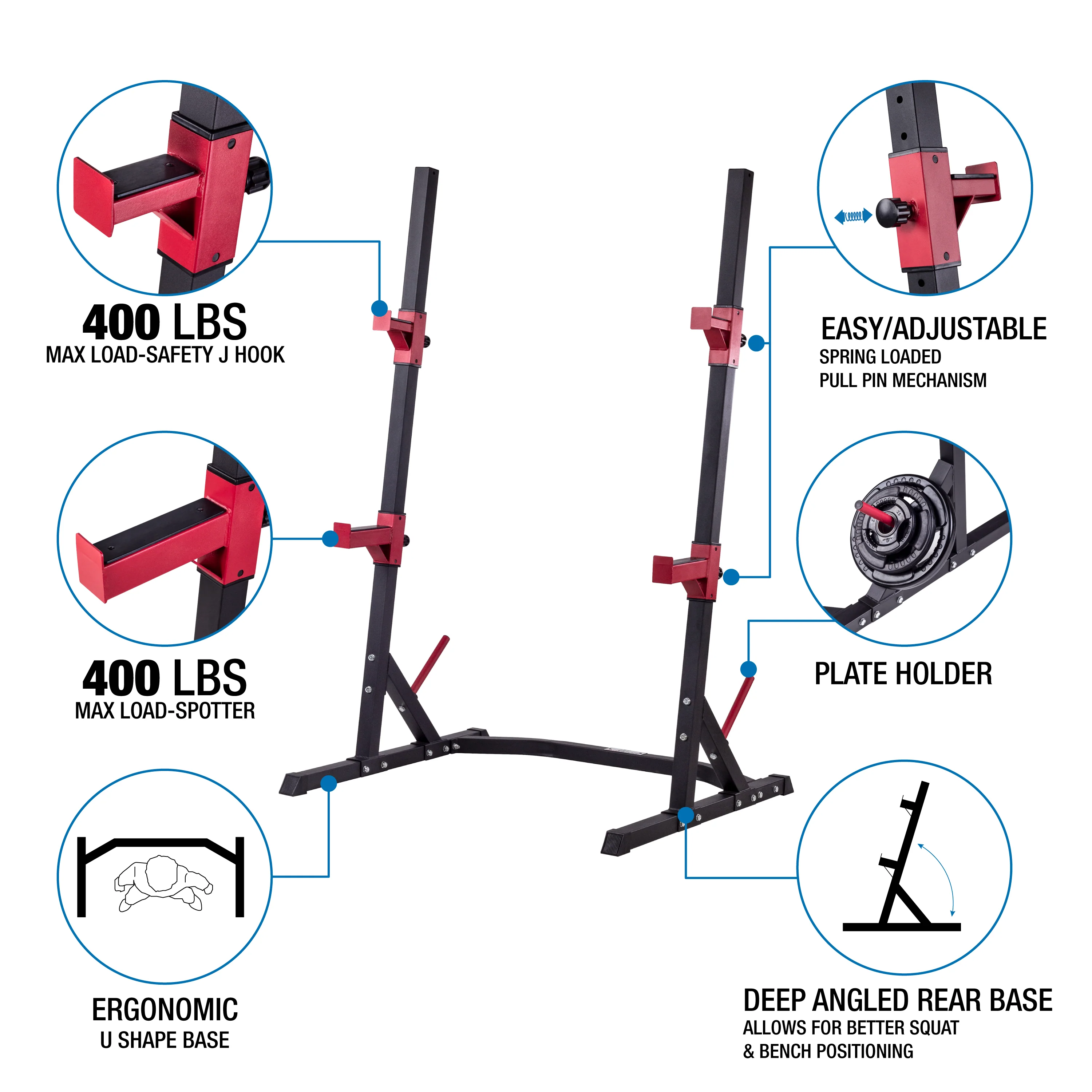 AmStaff TR057D Squat/Press Rack - Image 12