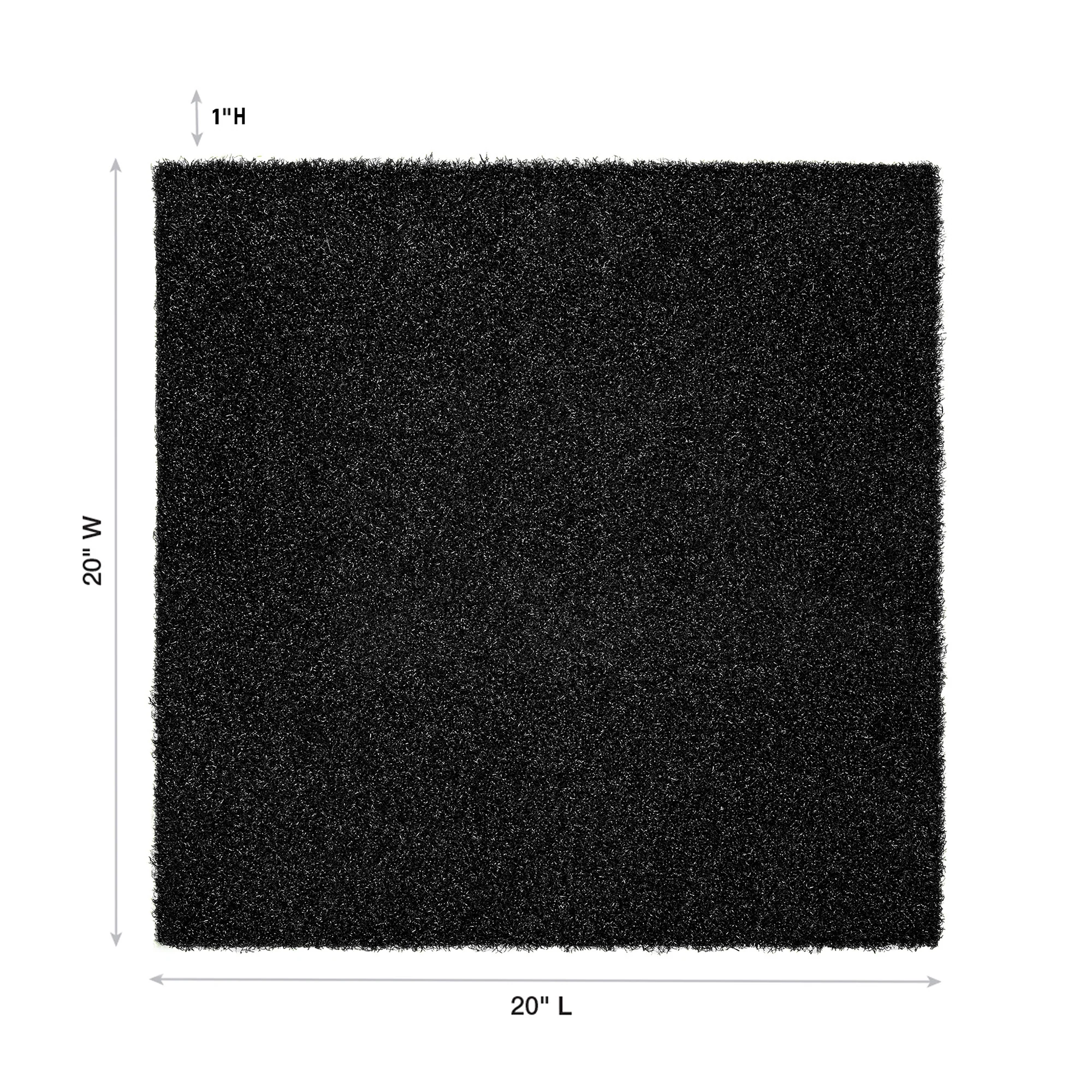 Artificial Turf Tile with 20mm Rubber Underpad - 20" x 20" - Image 13