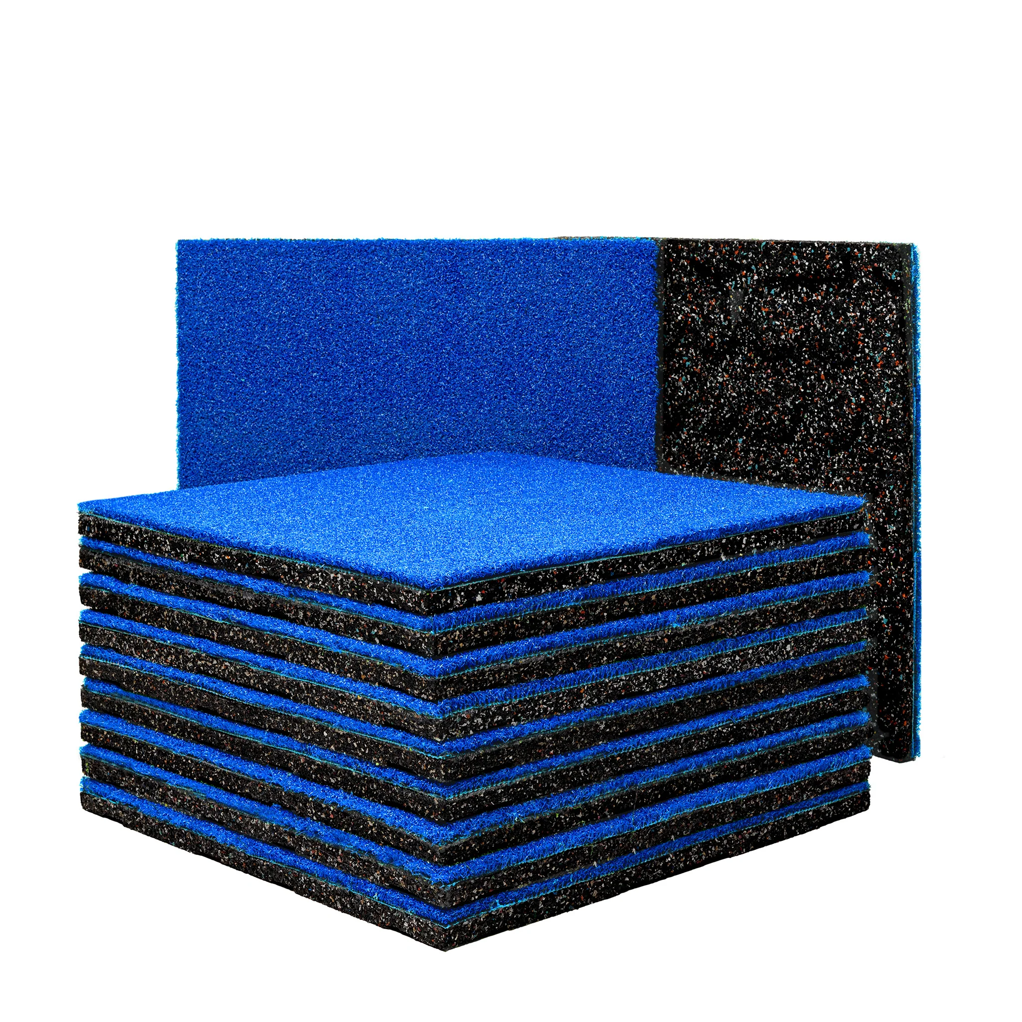 Artificial Turf Tile with 20mm Rubber Underpad - 20" x 20" - Image 17
