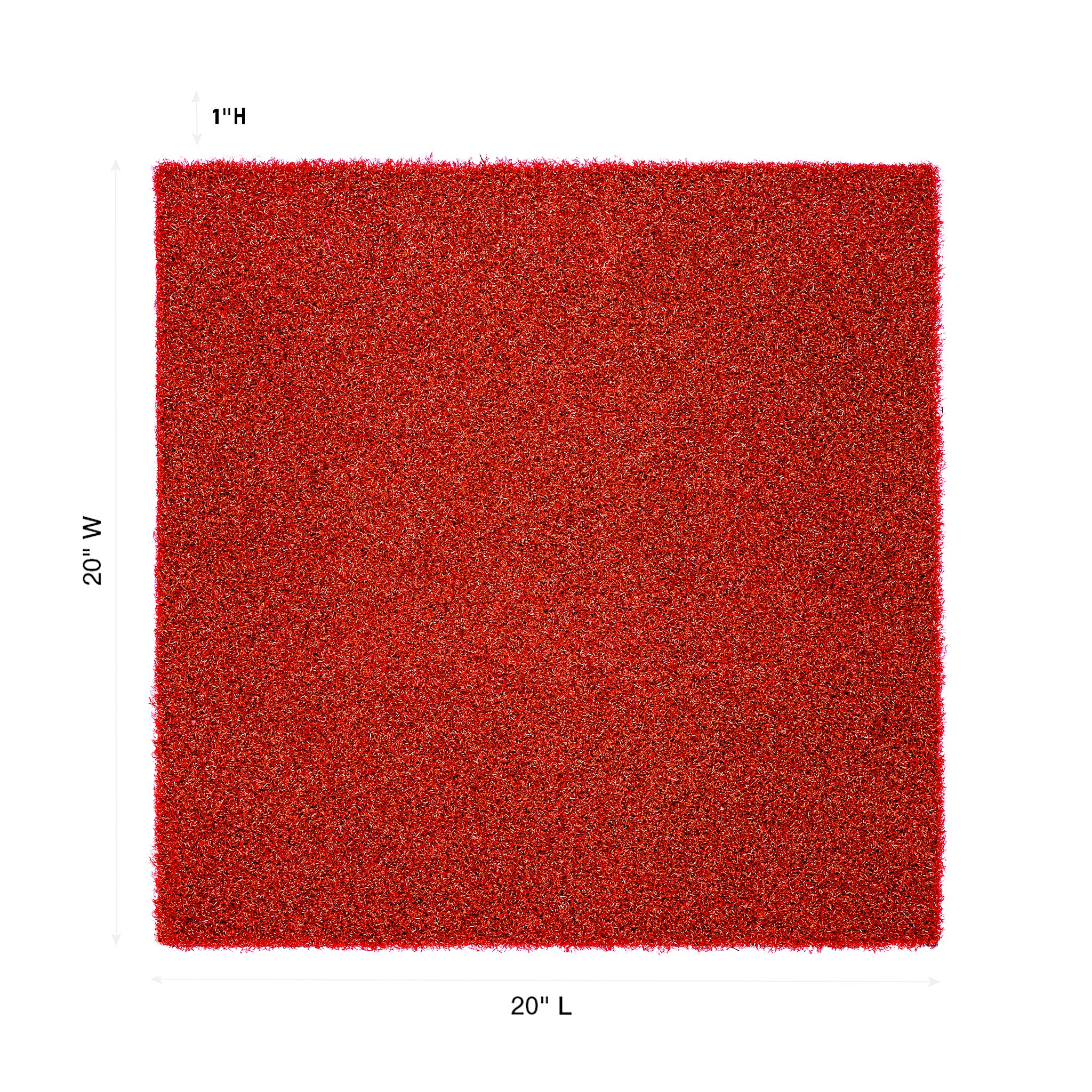 Artificial Turf Tile with 20mm Rubber Underpad - 20" x 20" - Image 27