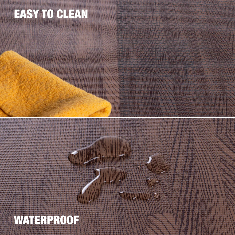 Dark Wood Heavy-Duty Interlocking Foam Mat - Image 7