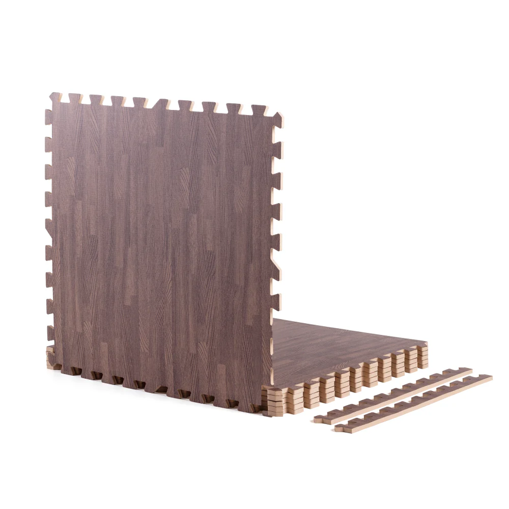 Dark Wood Heavy-Duty Interlocking Foam Mat - Image 8