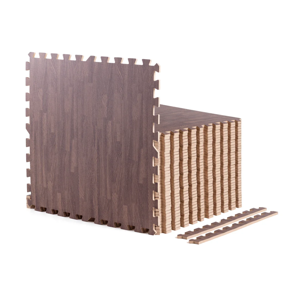 Dark Wood Heavy-Duty Interlocking Foam Mat - Image 9