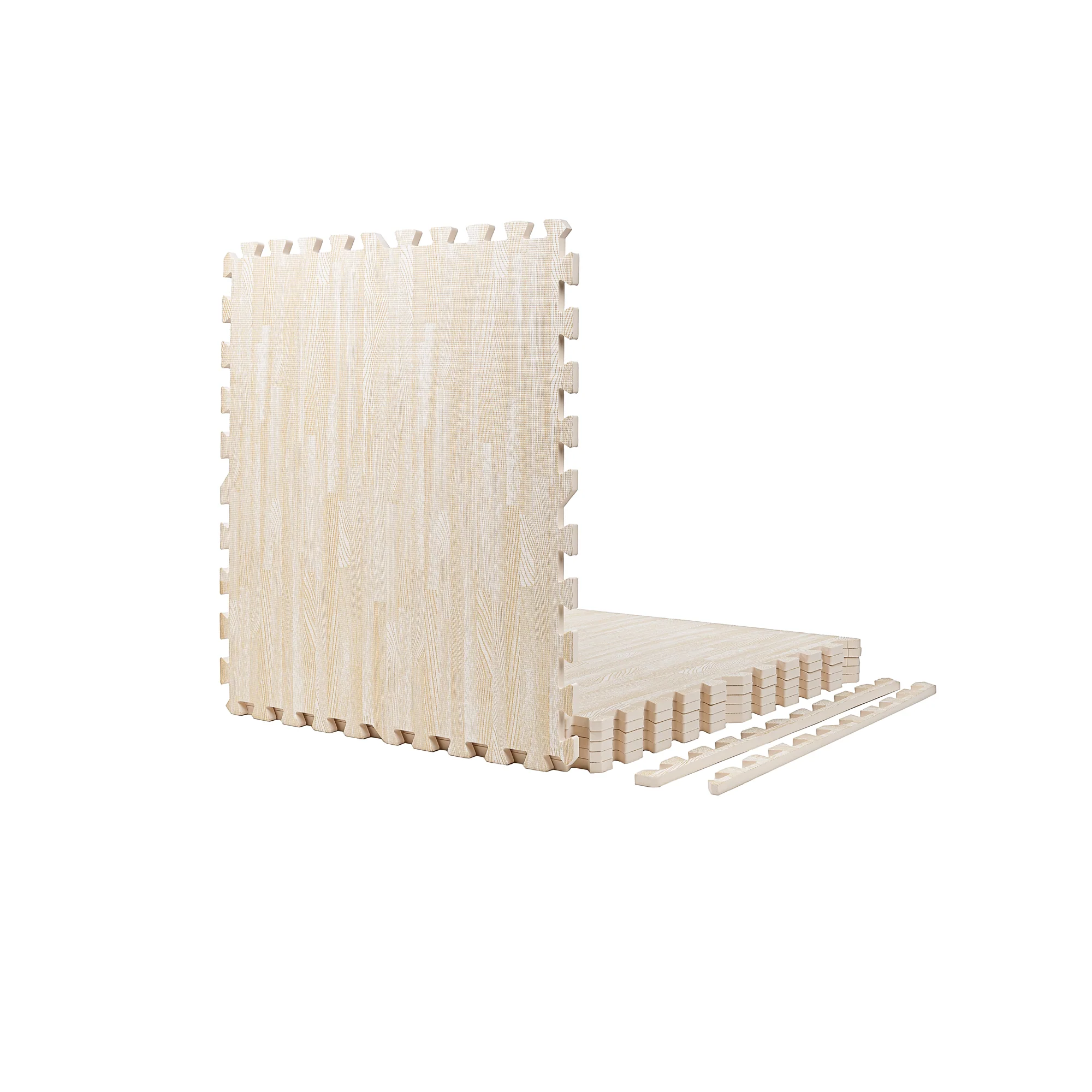 Ivory Wood Heavy-Duty Interlocking Foam Mat - Image 7