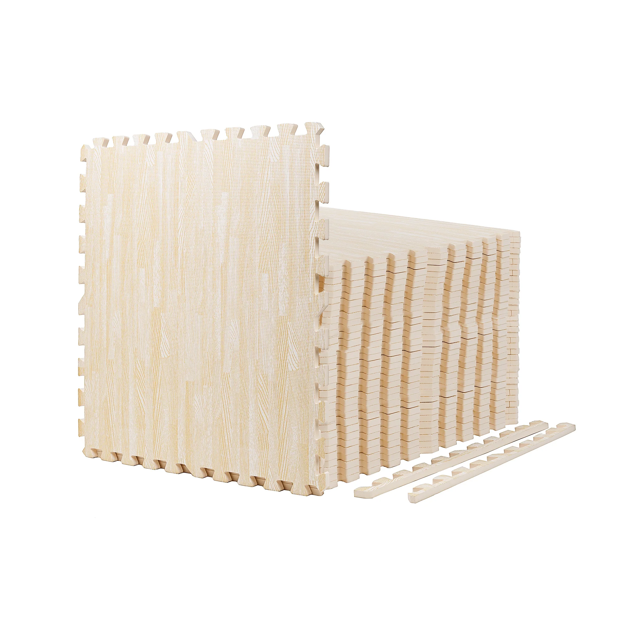 Ivory Wood Heavy-Duty Interlocking Foam Mat - Image 8