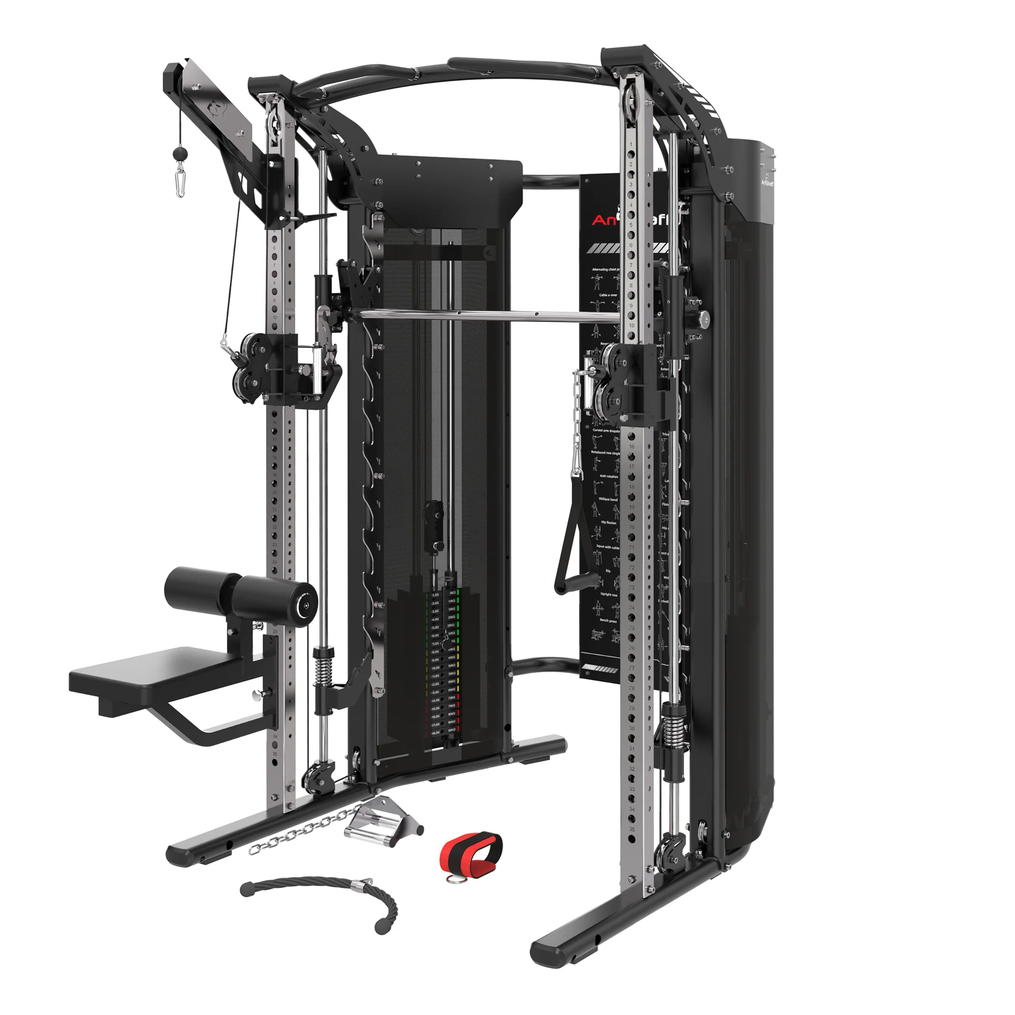 AmStaff Fitness Lat Pull Down & Seat Attachment Kit (SD-2500/5000 Series) - Image 6
