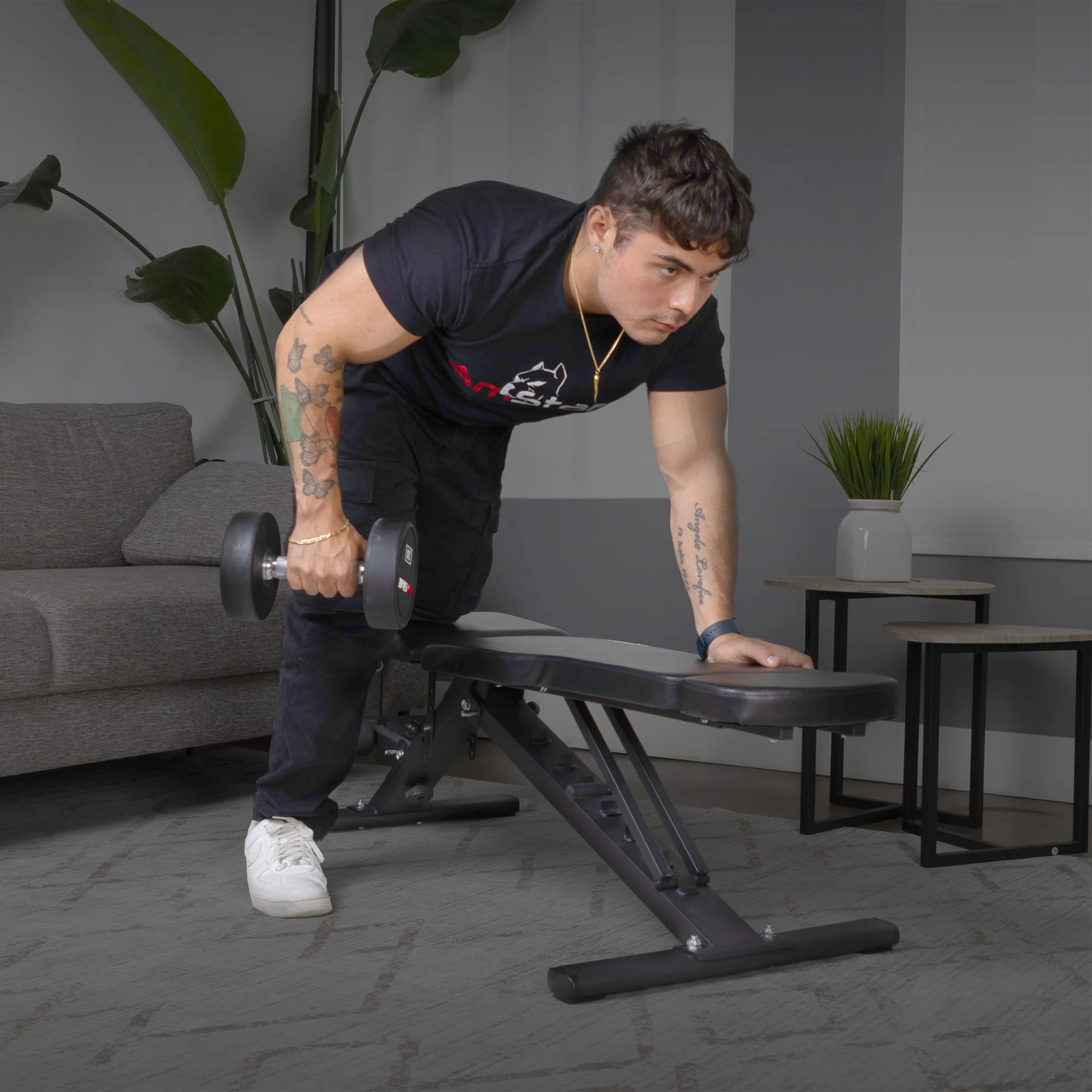 AmStaff Fitness Adjustable Folding Bench - Image 6