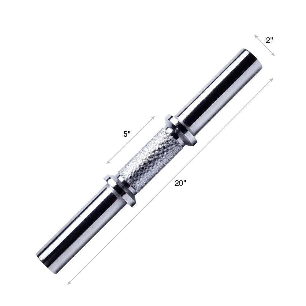 Olympic Fat Grip Dumbbell Handle - 20 Inches - Image 3