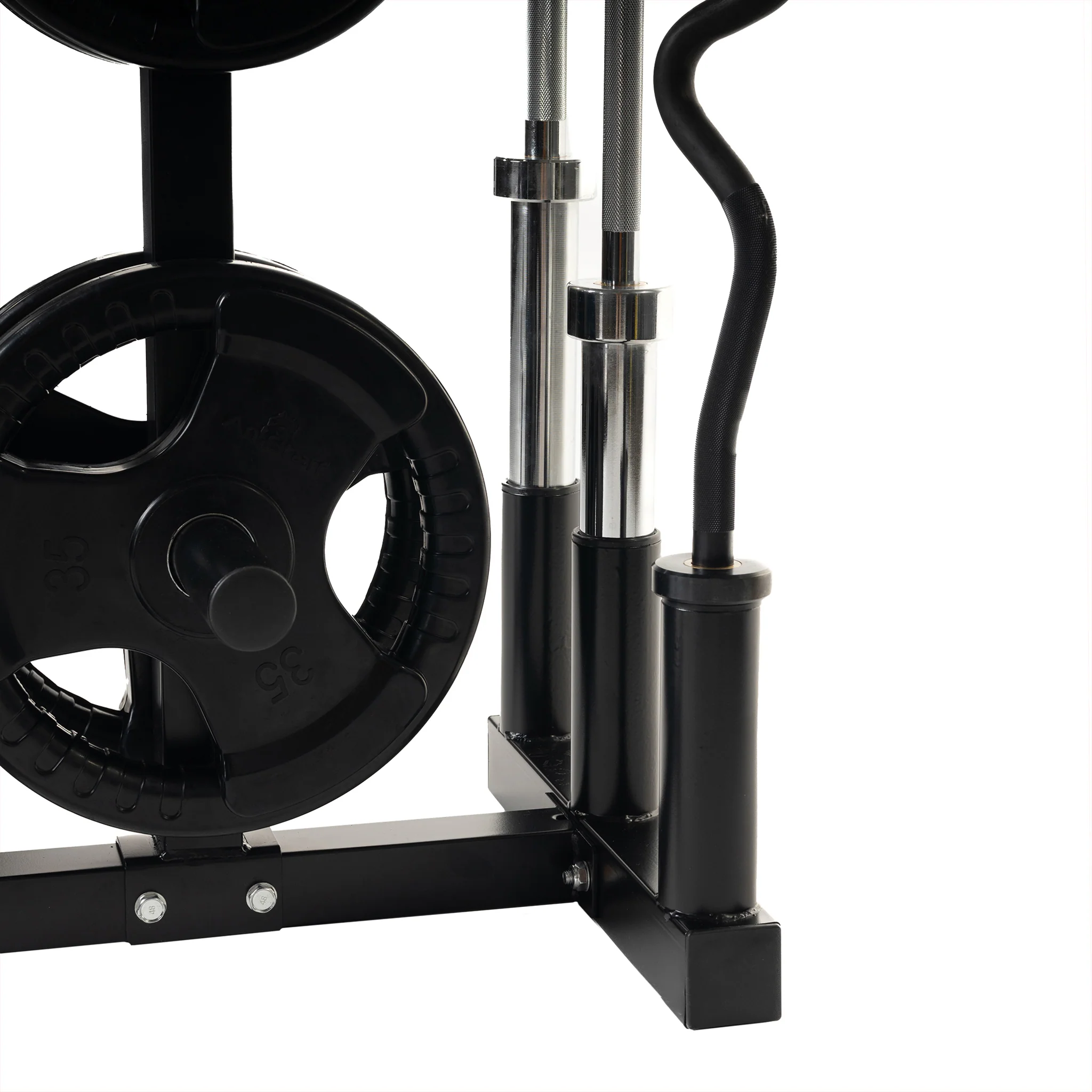 AmStaff Fitness Olympic Plate Tree & Bar Holder - Image 3