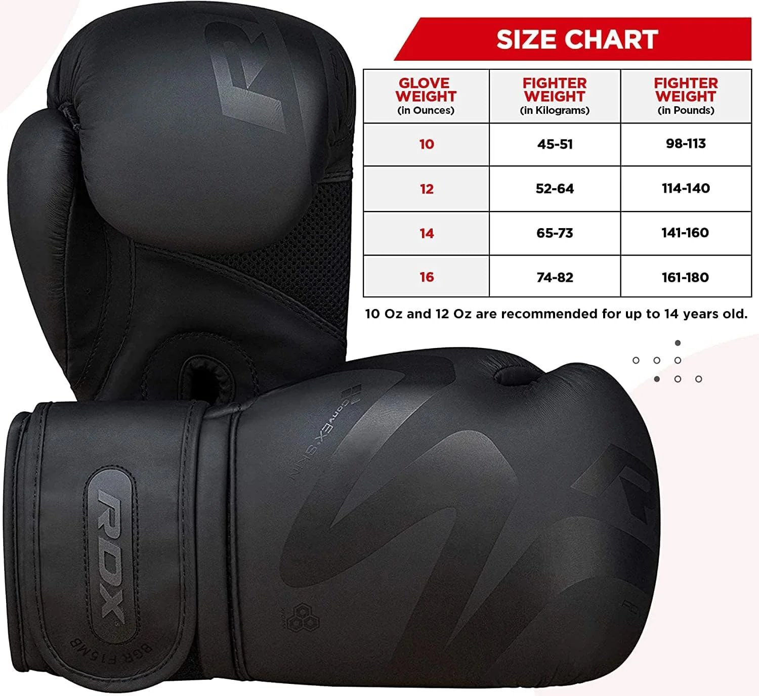 RDX F15 Noir Boxing Glove - Image 5