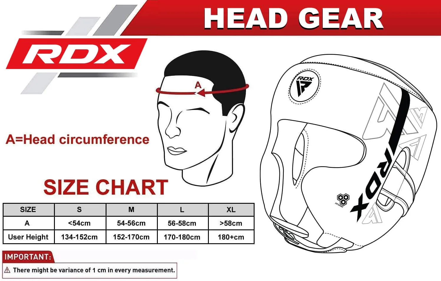 RDX F6 Kara Head Guard Black - Image 4
