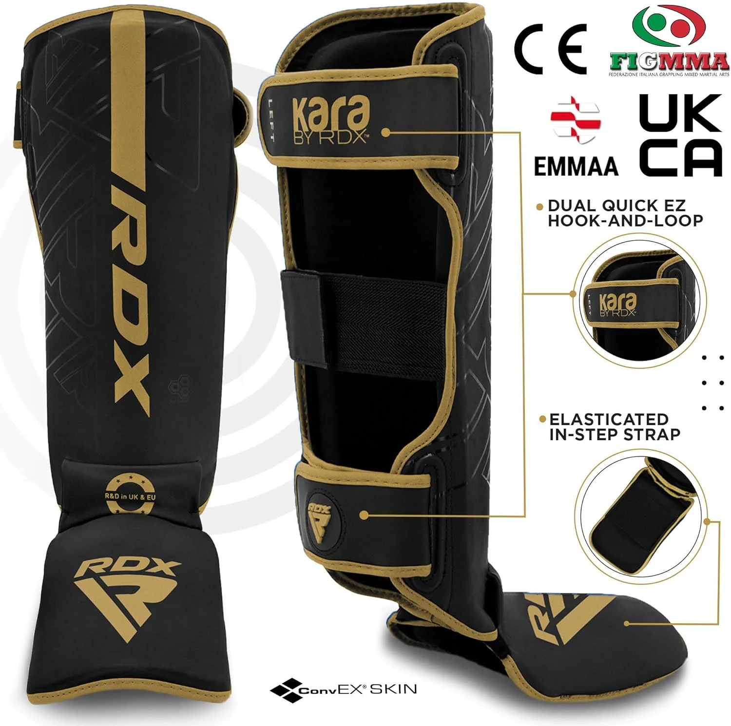 RDX F6 Kara Mma Shin Instep Guards - Image 3