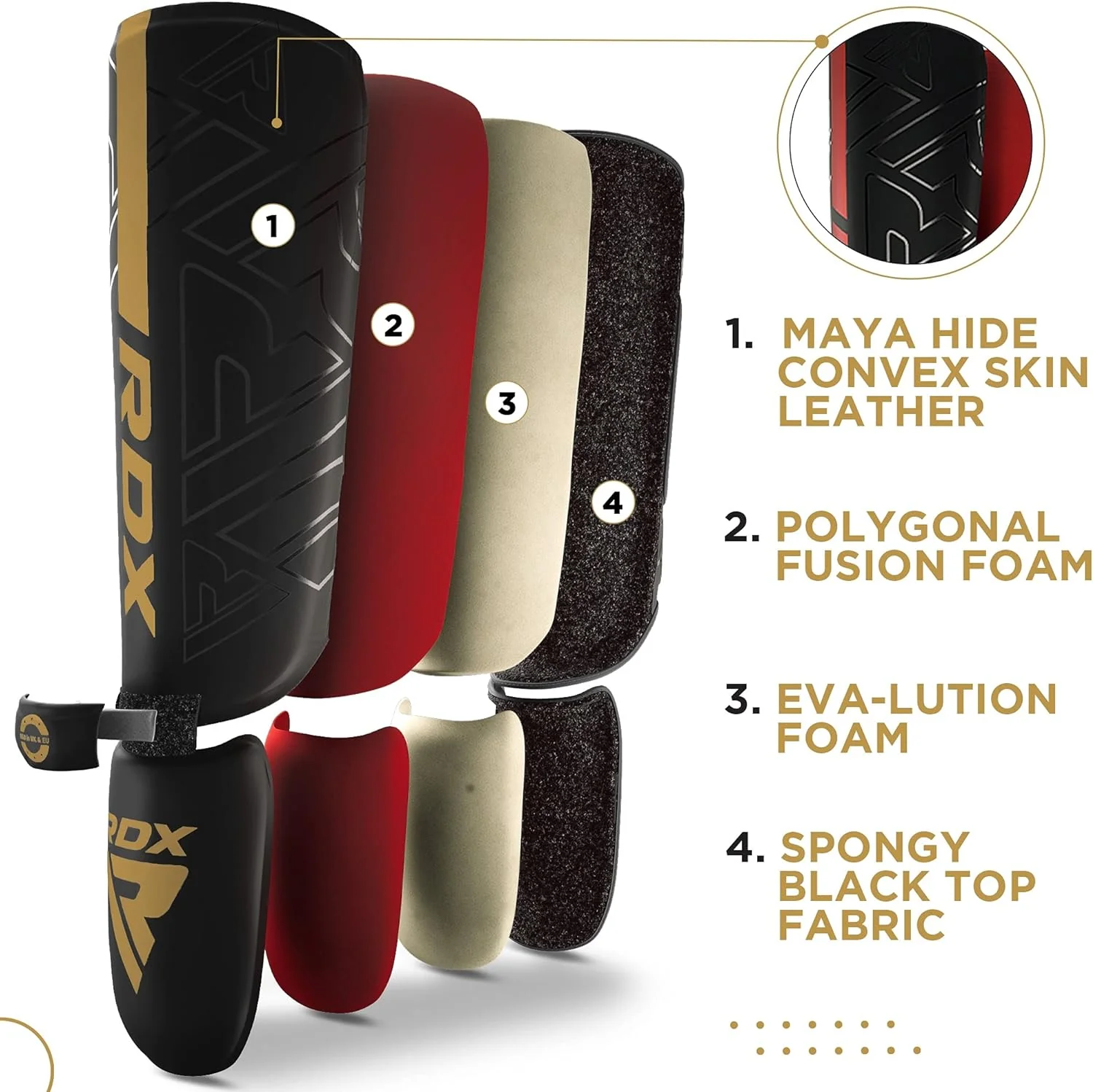 RDX F6 Kara Mma Shin Instep Guards - Image 5