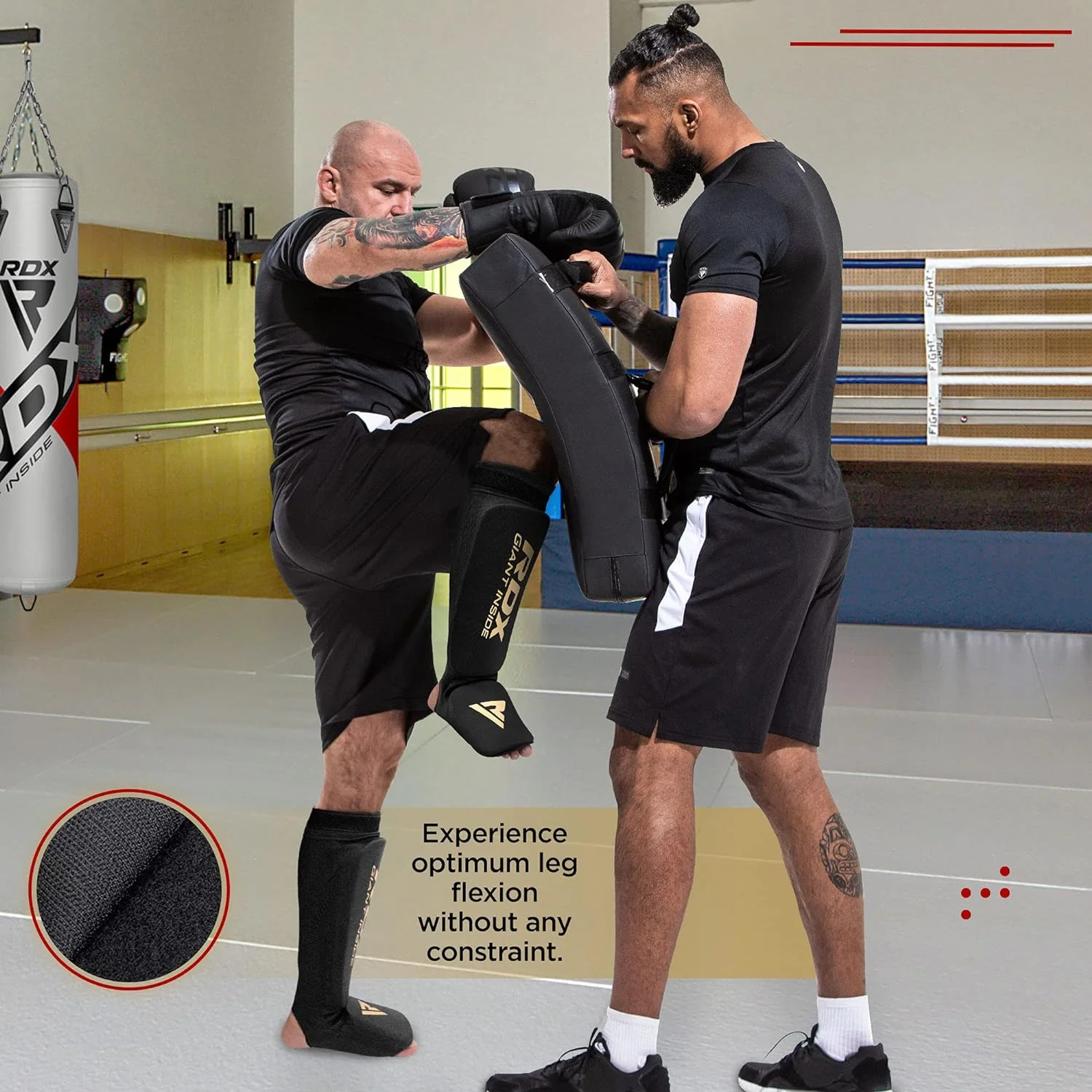 RDX SI Mma Gel Padded Lightweight Shin Instep Guard - Image 6