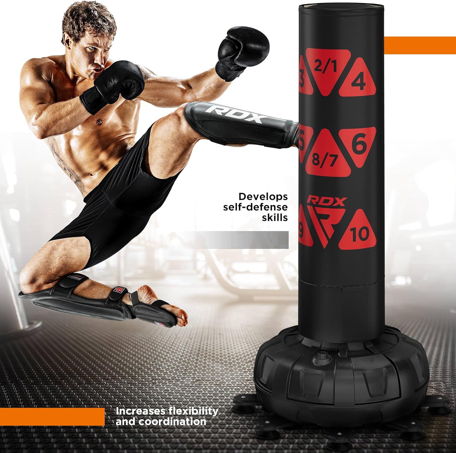 RDX T1 Leather Shin Instep Guards - Image 2