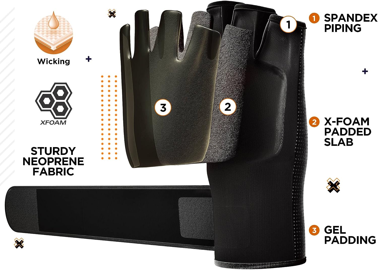 RDX T15 Noir Gel Padded Inner Gloves - Image 6