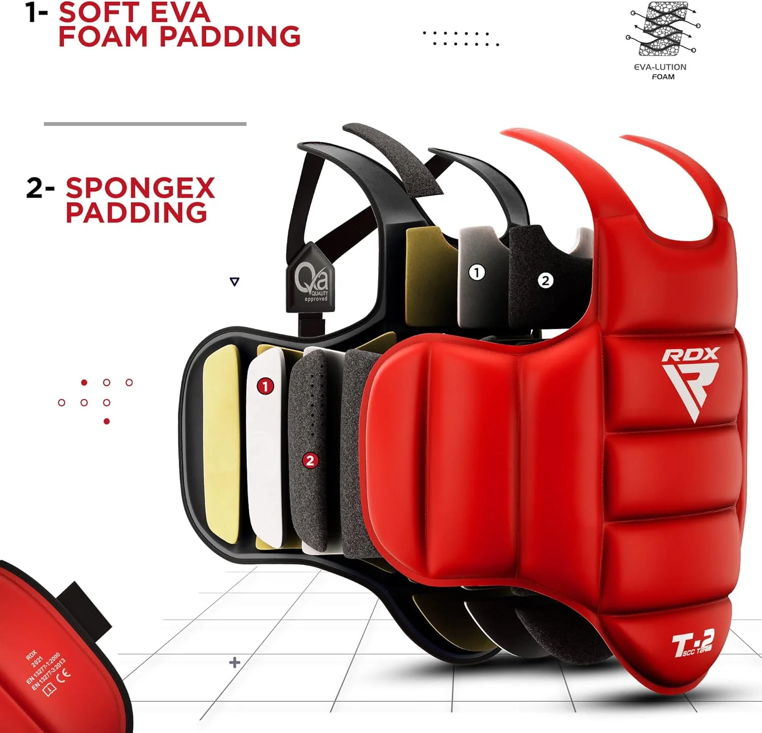 RDX T2 Karate Chest Guard Protection - Image 4