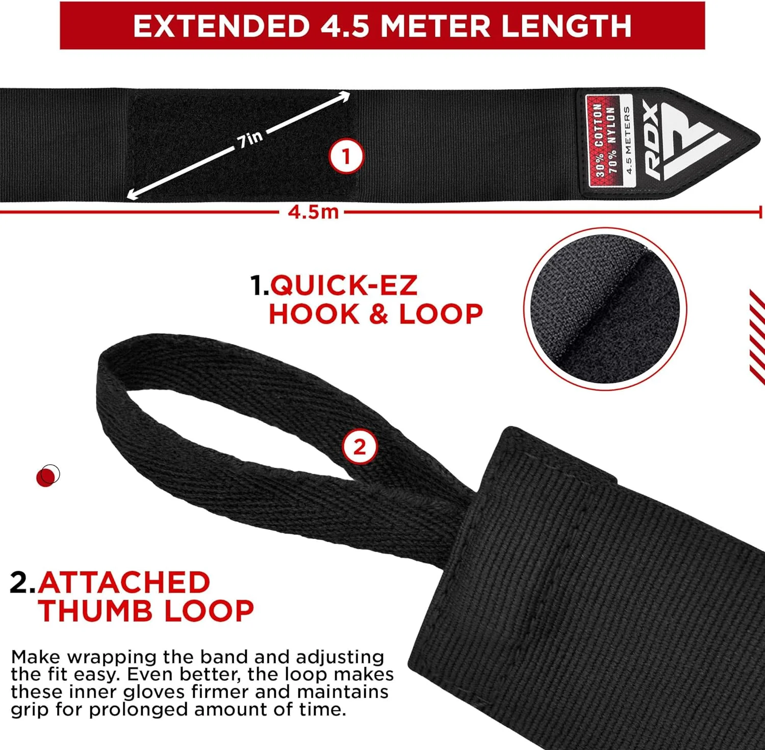 RDX Wx Professional Boxing Hand Wraps - Image 5